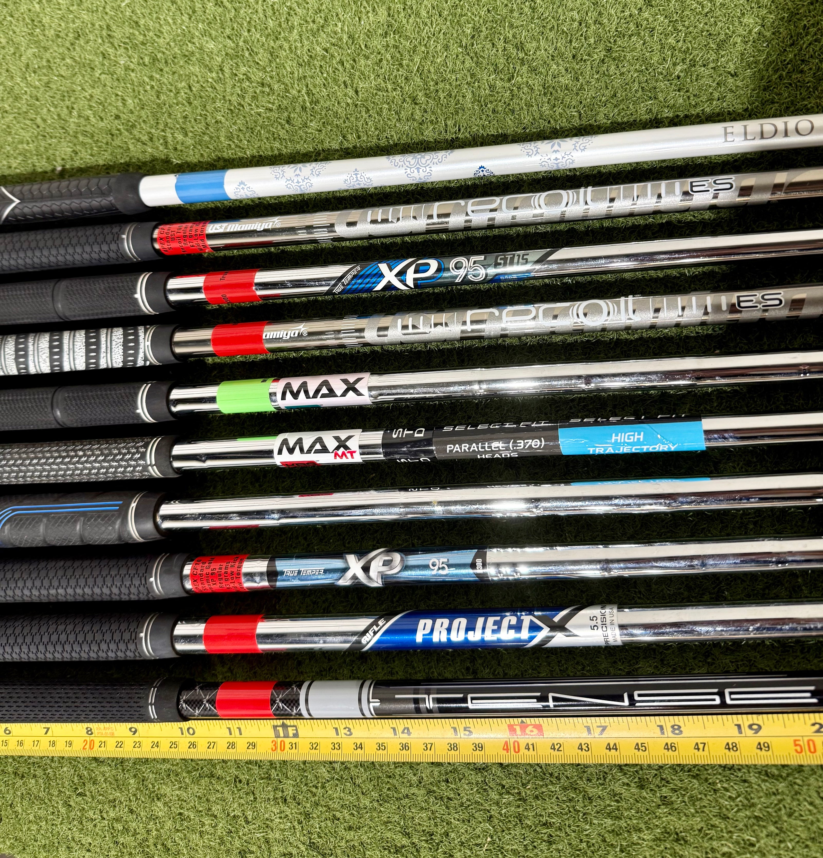 Wholesale Lot of 20 Golf Shafts- Assorted Fitting Irons Shafts-Next Round