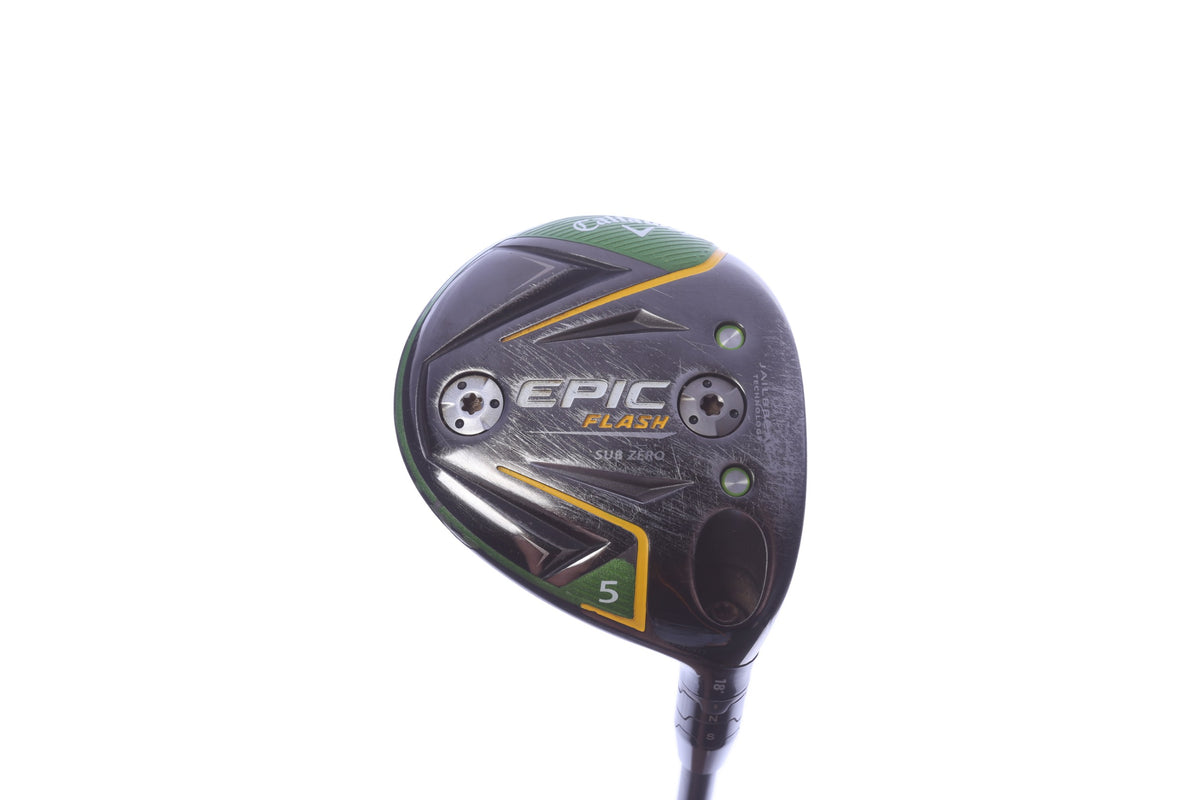 Used Callaway Epic Flash Sub Zero 5-Wood - Right-Handed - 18 Degrees - Stiff Flex