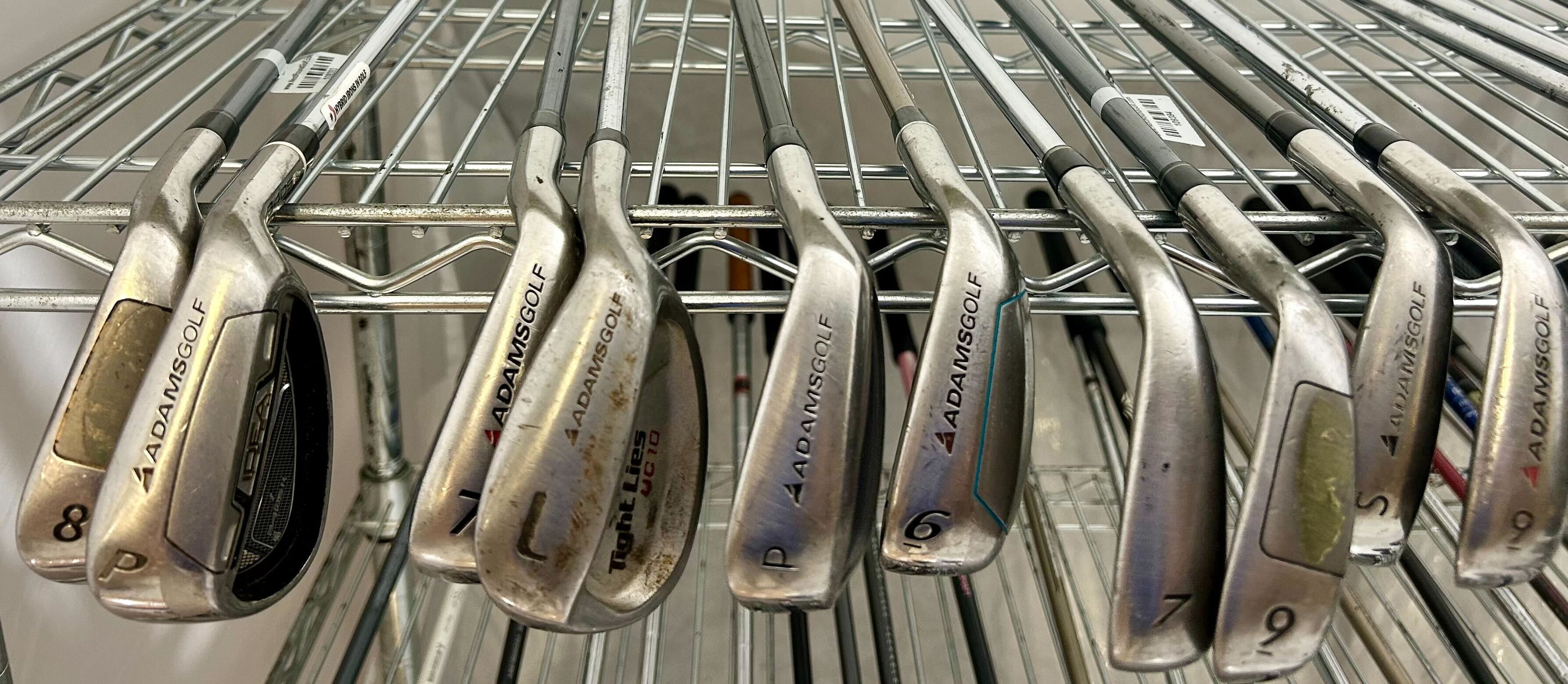 Wholesale Lot of 50 Golf Clubs - Right and Left handed - Adams Irons and Wedges-Next Round