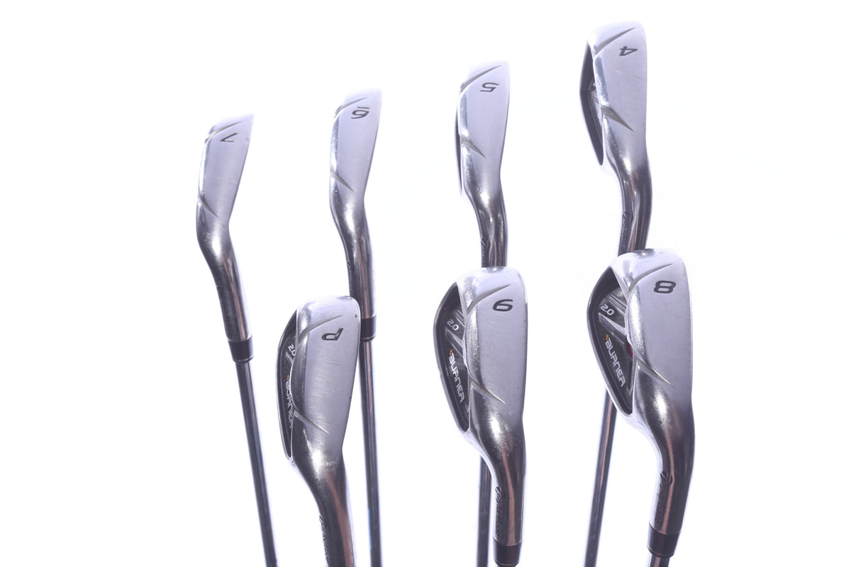 Used TaylorMade Burner 2.0 Iron Set - Right-Handed - 4-PW - Stiff Flex