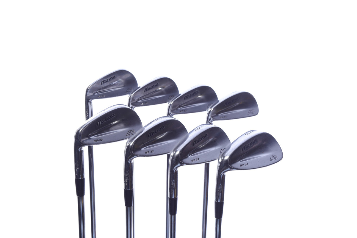 Used Mizuno MP 32 Iron Set - Left-Handed - 3-PW - Regular Plus Flex-Next Round