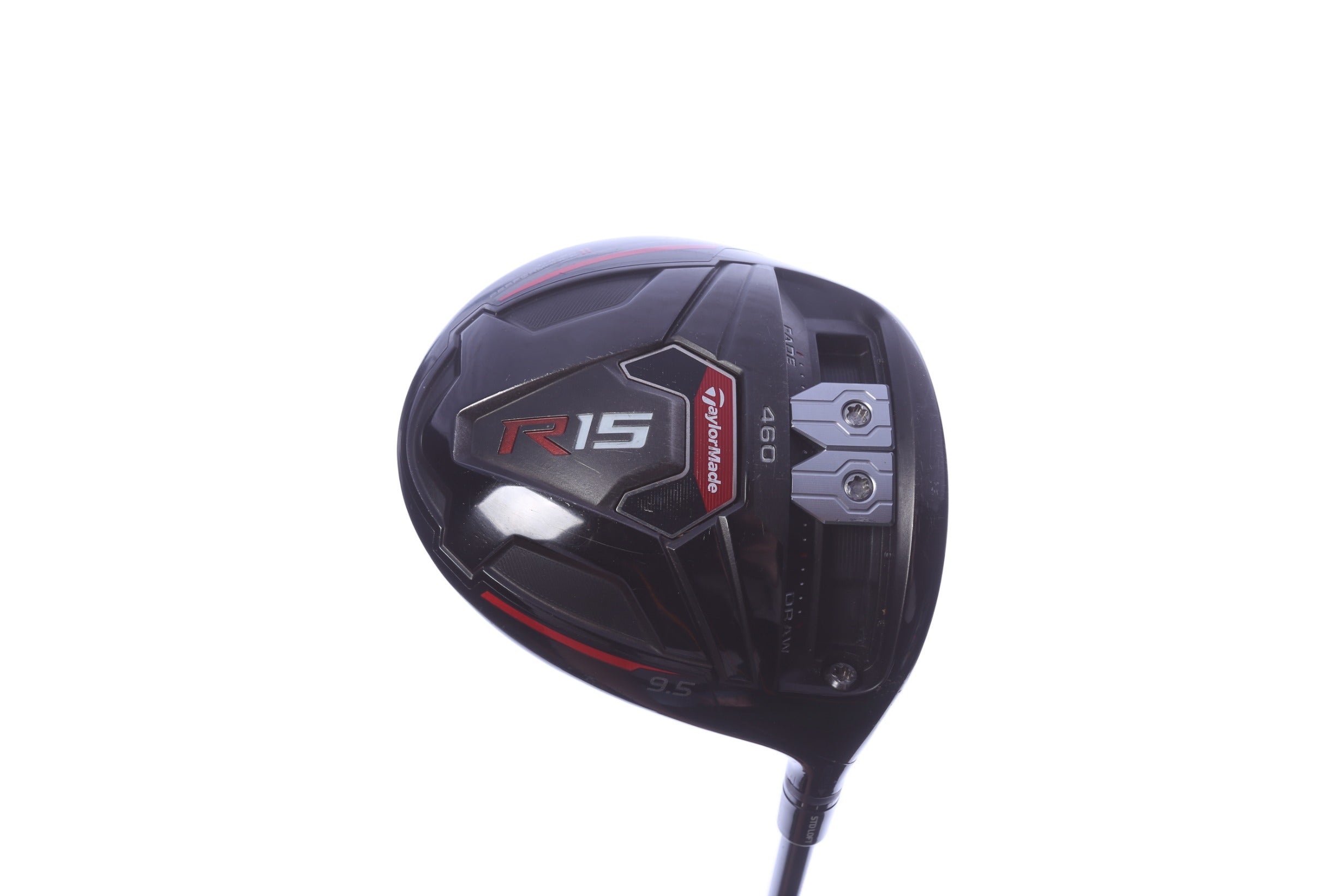 Used TaylorMade R15 Black Driver - 9.5 Degrees - Stiff Flex Fujikura Speeder57 - Right-Handed-Next Round