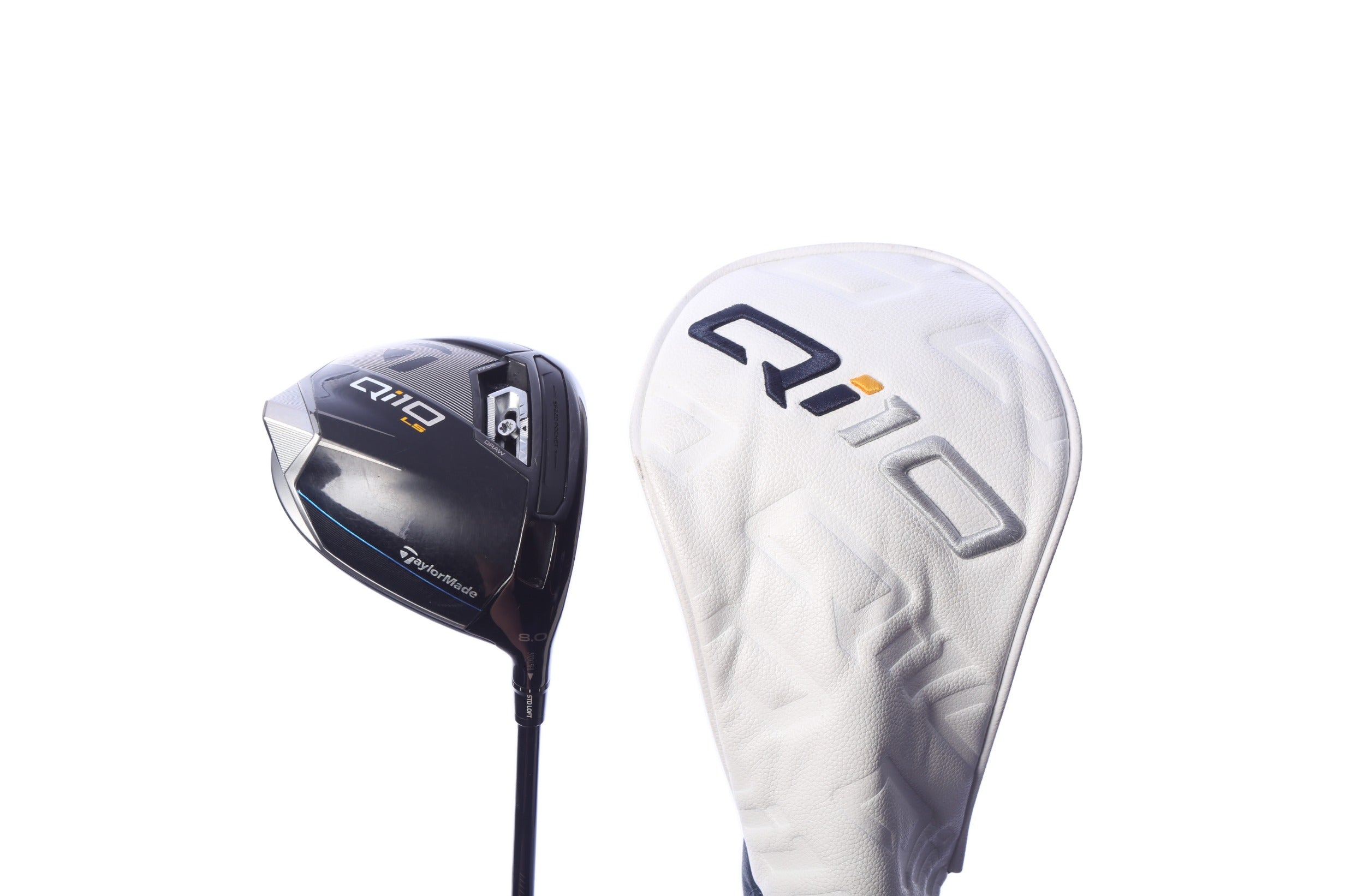 Used TaylorMade Qi10 Driver - 8 Degrees - Tour Extra Stiff Flex Mitsubishi Tensei CK Pro Series Organge - Right-Handed