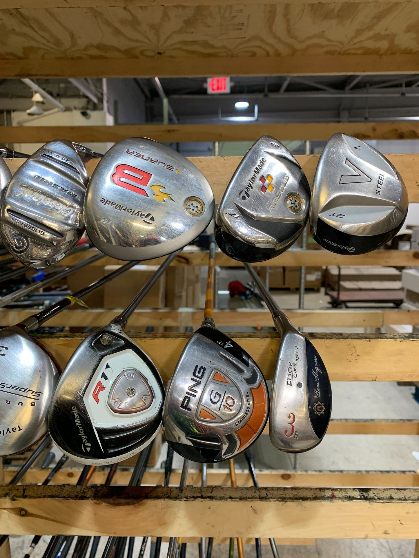 Wholesale Lot of 20 Golf Clubs - Fairway Woods & Hybrids - Men's Flex-Next Round