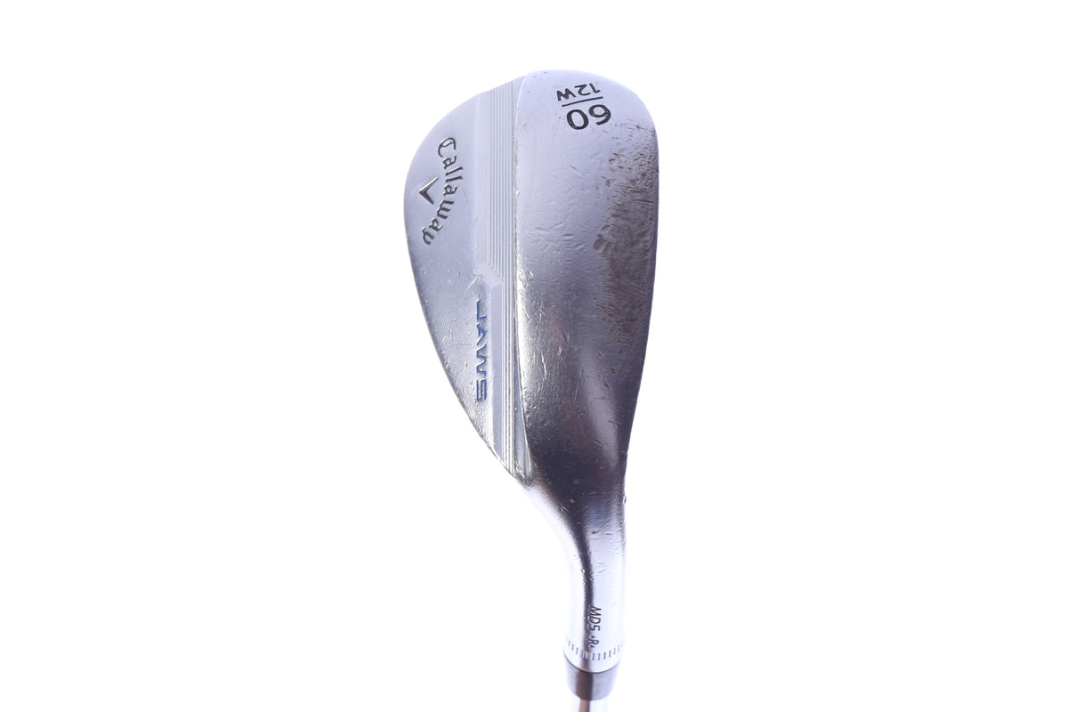 Used Callaway JAWS MD5 Chrome Lob Wedge - Right-Handed - 60 Degrees - Stiff Flex