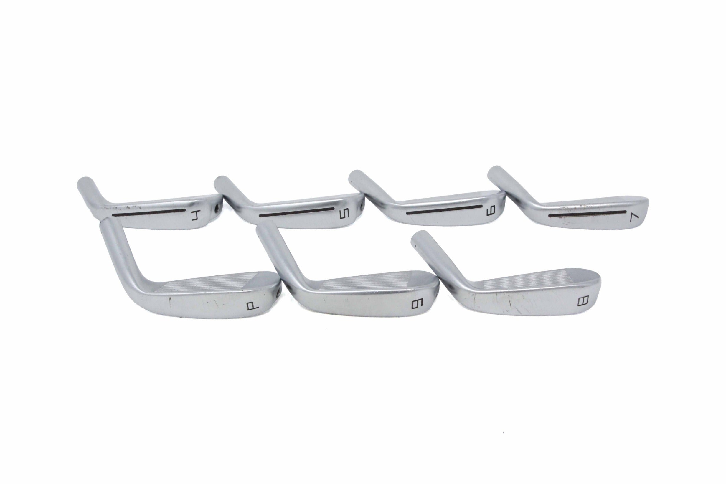 Used TaylorMade 2021 P790 Iron Set - HEAD ONLY - Left-Handed - 4-PW