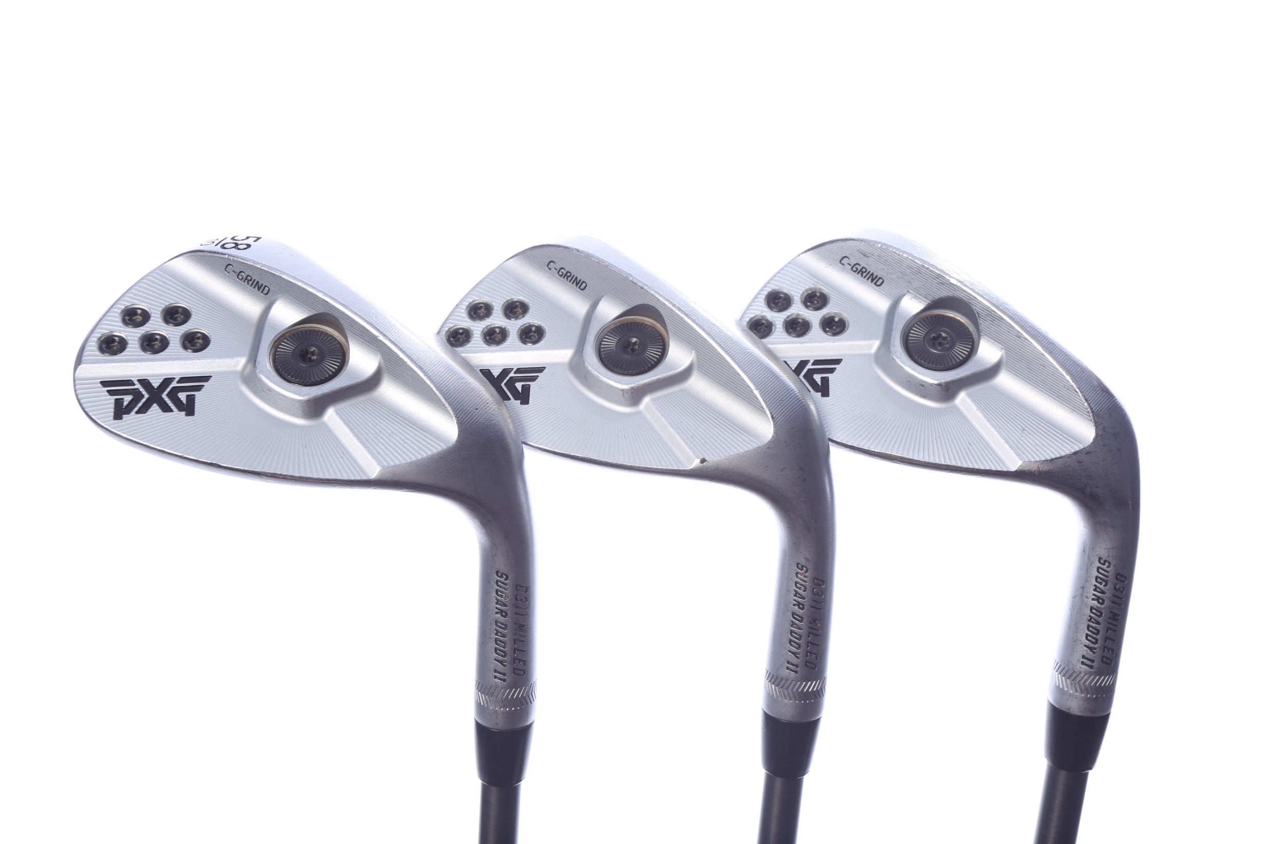 Used PXG 0311 Sugar Daddy II Wedge Set - Right-Handed - 50*, 54*, 58* - Regular Flex-Next Round