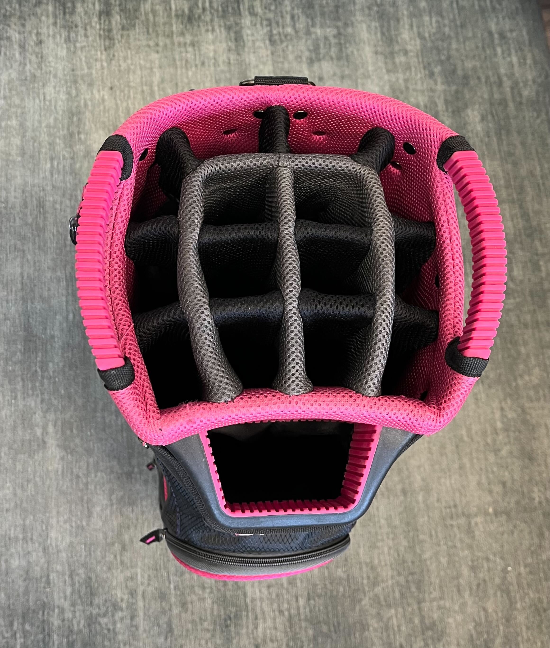 Datrek Women's Cart Bag Black/Pink with Strap and Rain Cover-Next Round