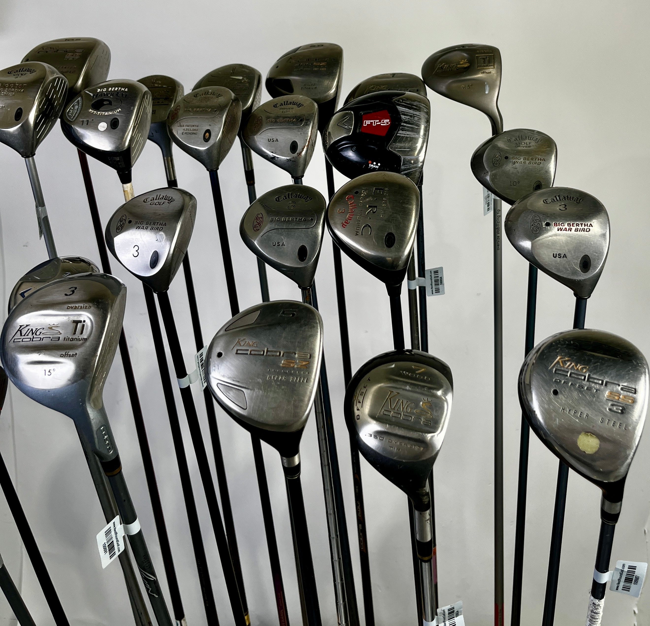 Wholesale Lot of 24 Callaway And King Cobra Drivers and Fairway Woods-Next Round
