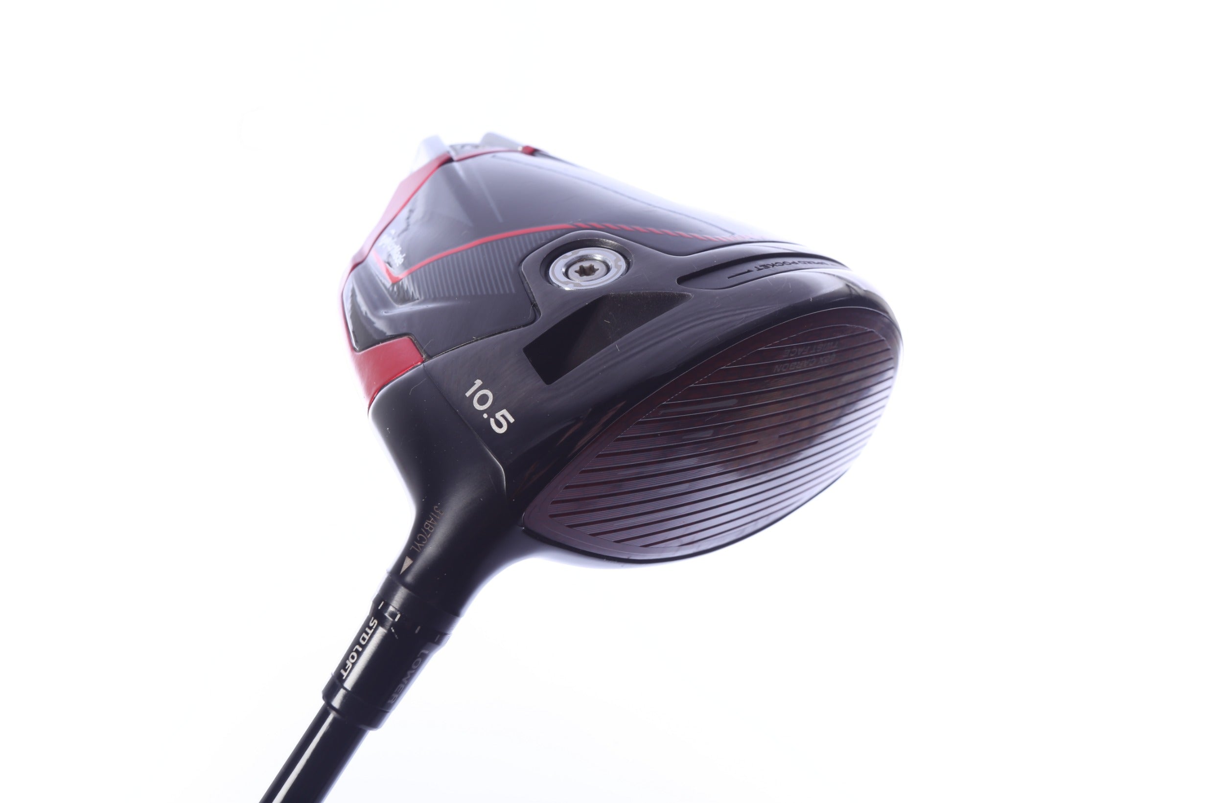 Used TaylorMade STEALTH 2 Driver - 10.5 Degrees - Stiff Flex Mitsubishi Kai'li Deep Waves Red - Right-Handed