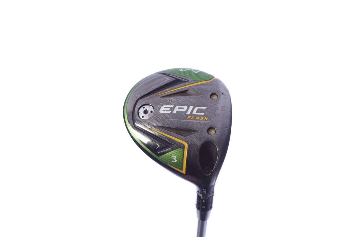 Used Callaway Epic Flash 3-Wood - Right-Handed - 15 Degrees - Seniors Flex-Next Round