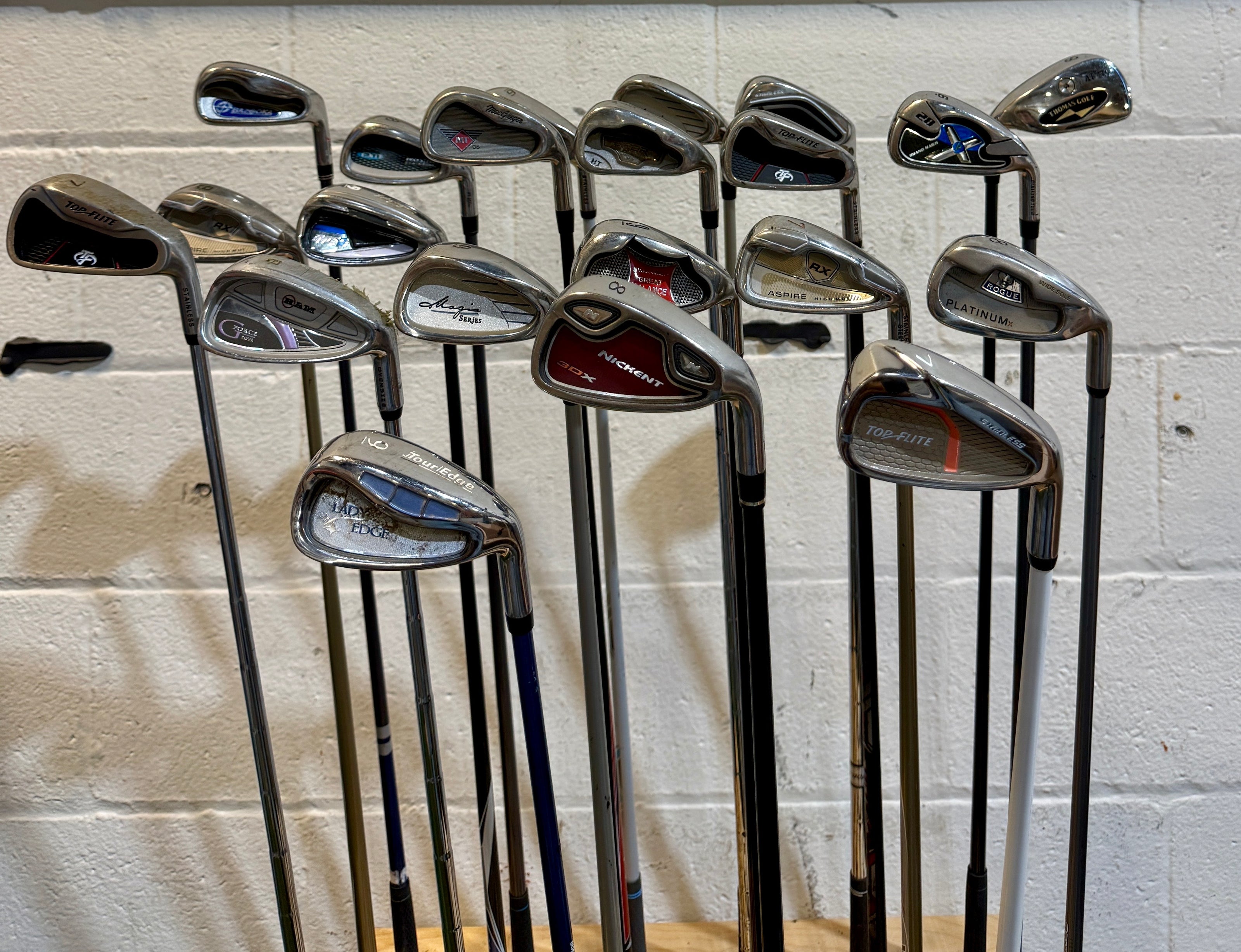 Wholesale Lot of 45 Golf Clubs - Assorted Single Irons-Next Round
