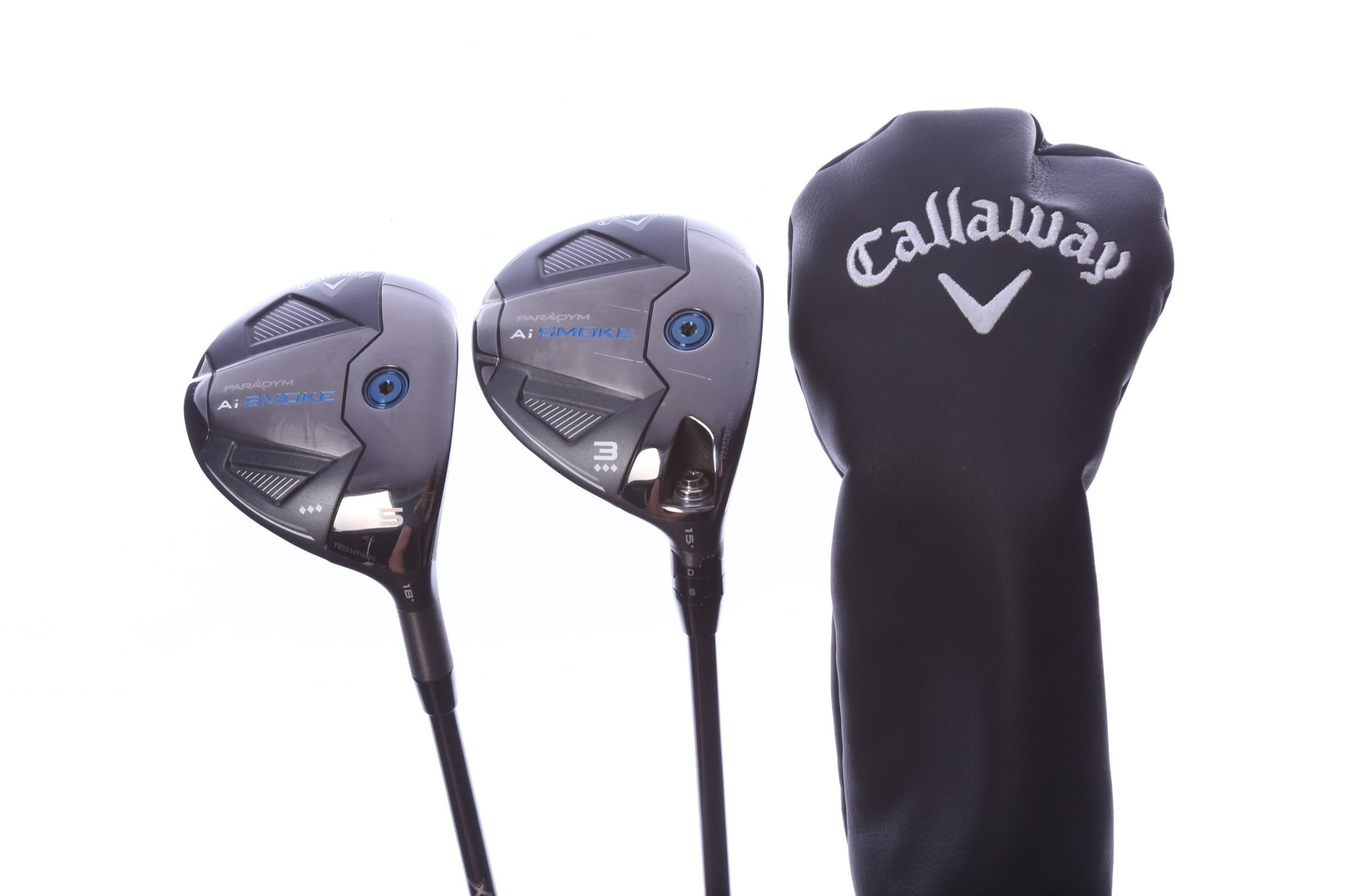 Used Callaway Paradym Ai Smoke Triple Diamond Wood Set - Right-Handed - 3W, 5W - Stiff Flex-Next Round