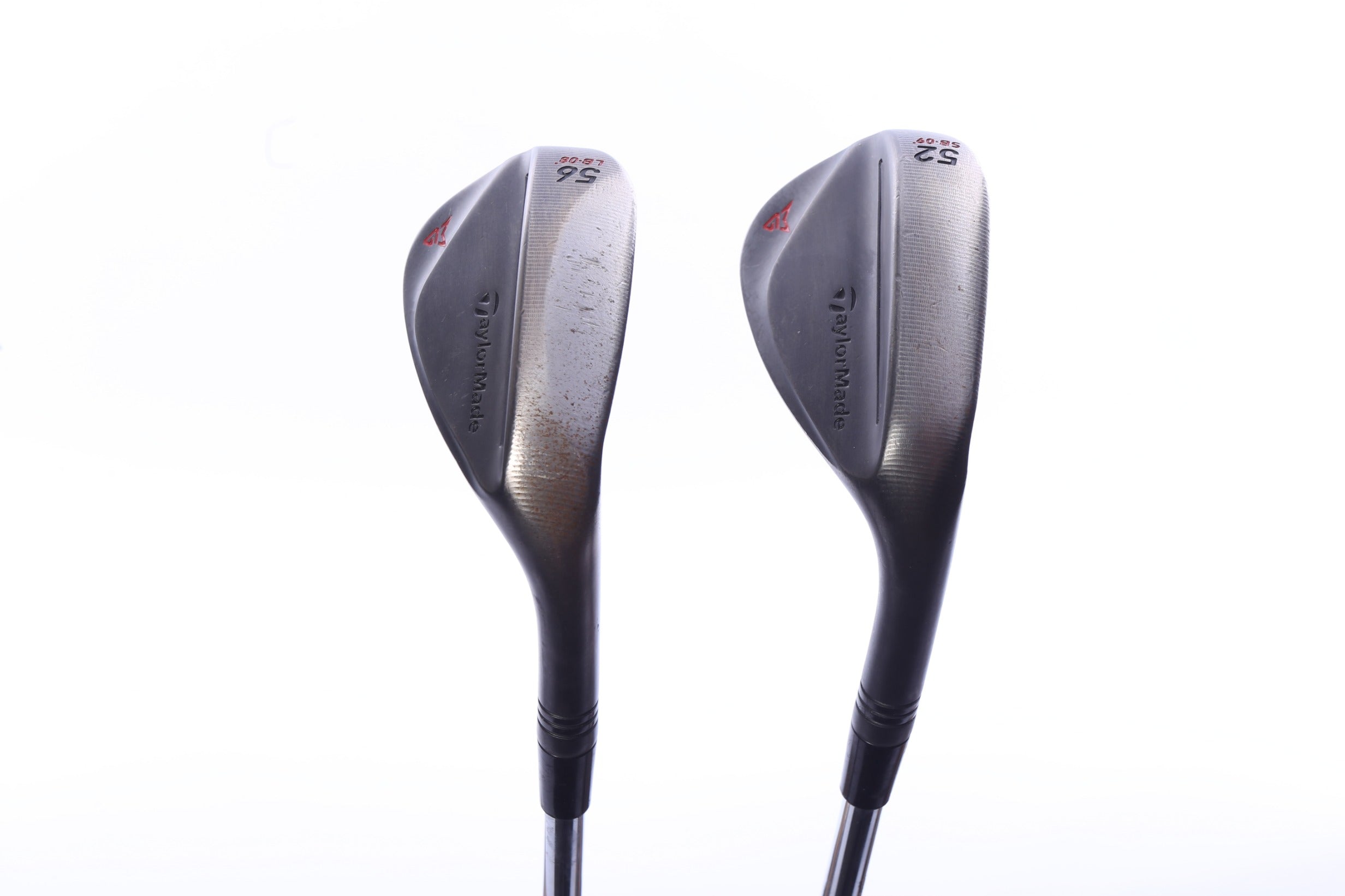 Used TaylorMade Milled Grind 2 Black Wedge Set - Right-Handed - 52*, 56* - Stiff Flex