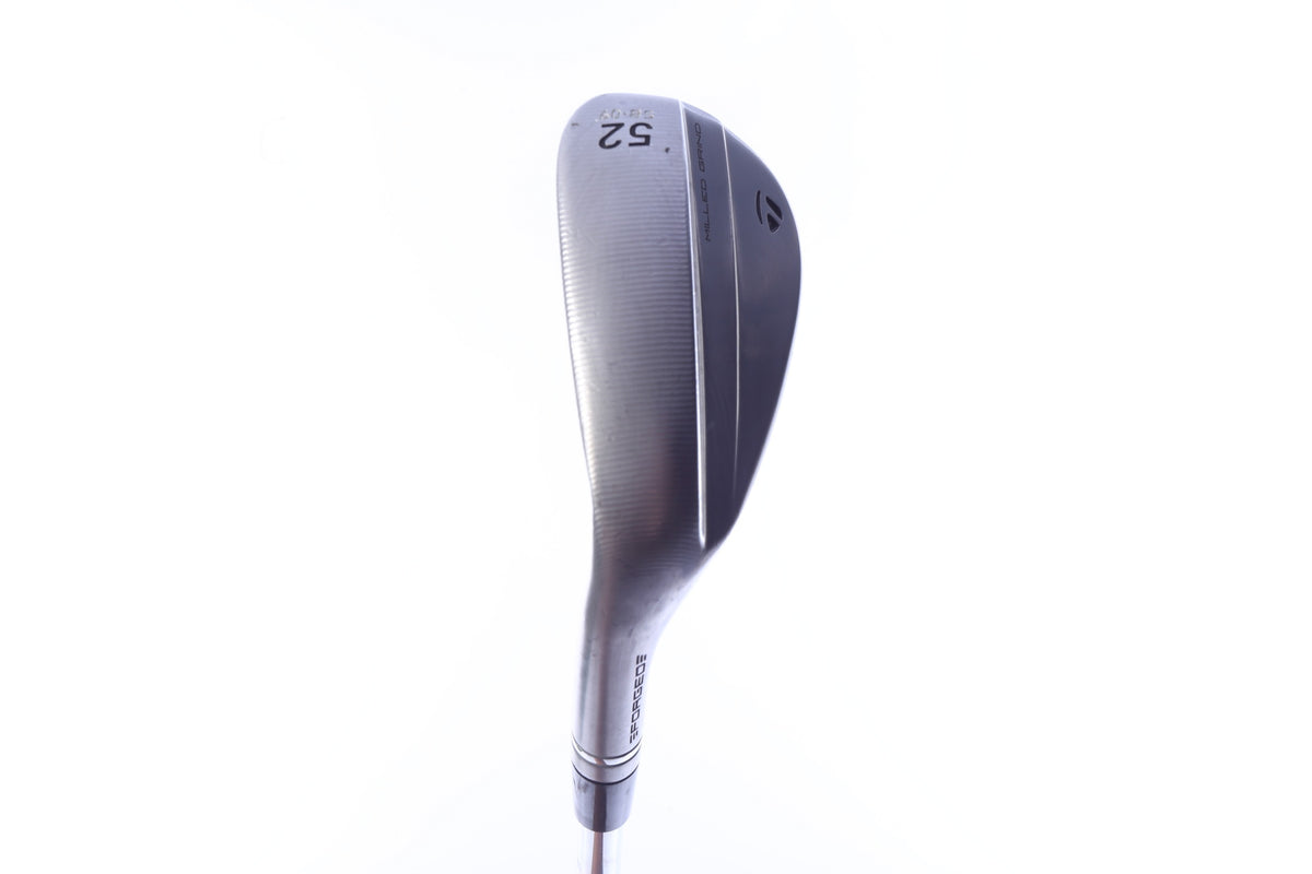 Used TaylorMade Milled Grind 5 Satin Chrome Gap Wedge - Left-Handed - 52 Degrees - Wedge Flex-Next Round