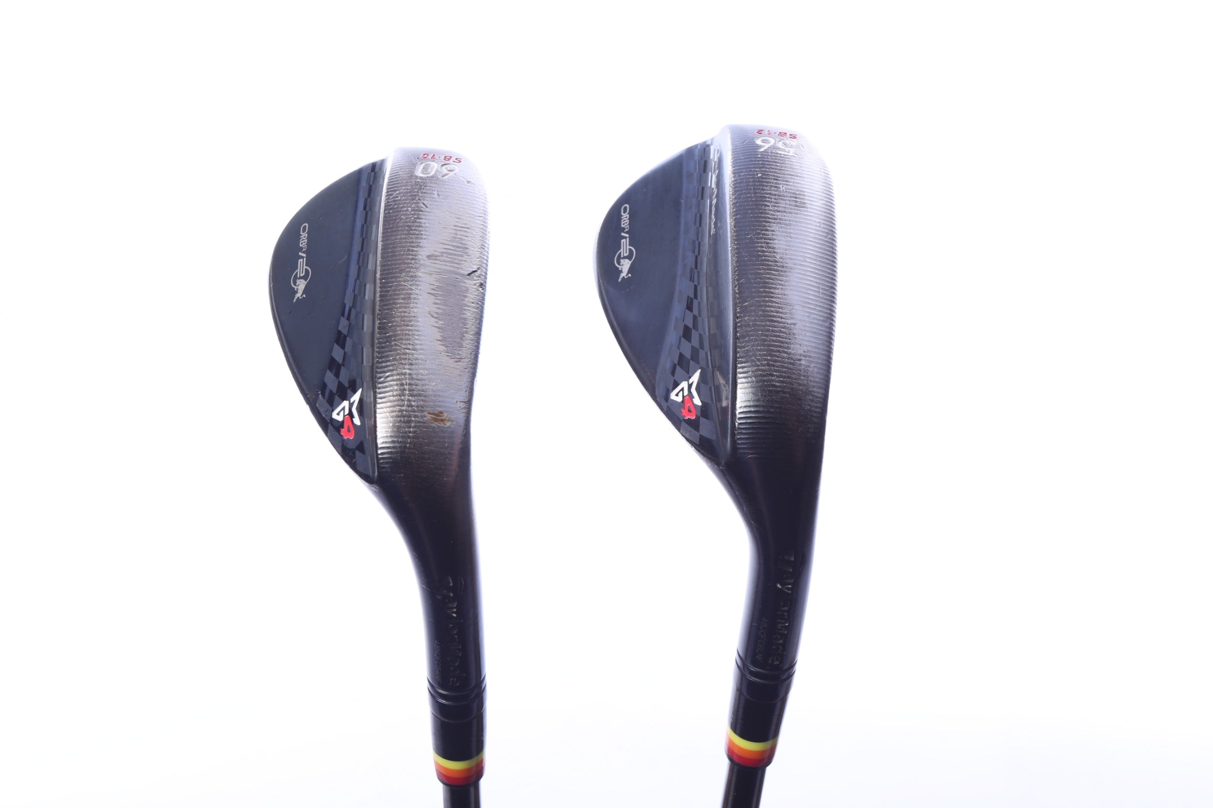 Used TaylorMade Milled Grind 4 Black Wedge Set - Right-Handed - 56*, 60* - Stiff Flex