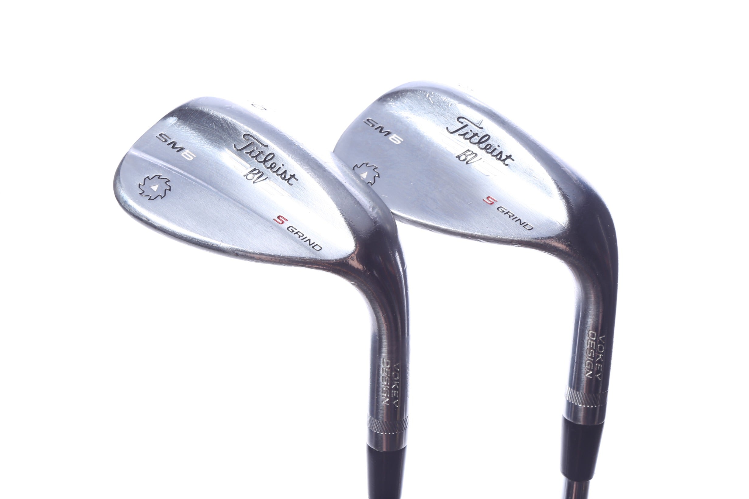 Used Titleist Vokey SM6 Tour Chrome Wedge Set - Right-Handed - 56*, 60* - Wedge Flex