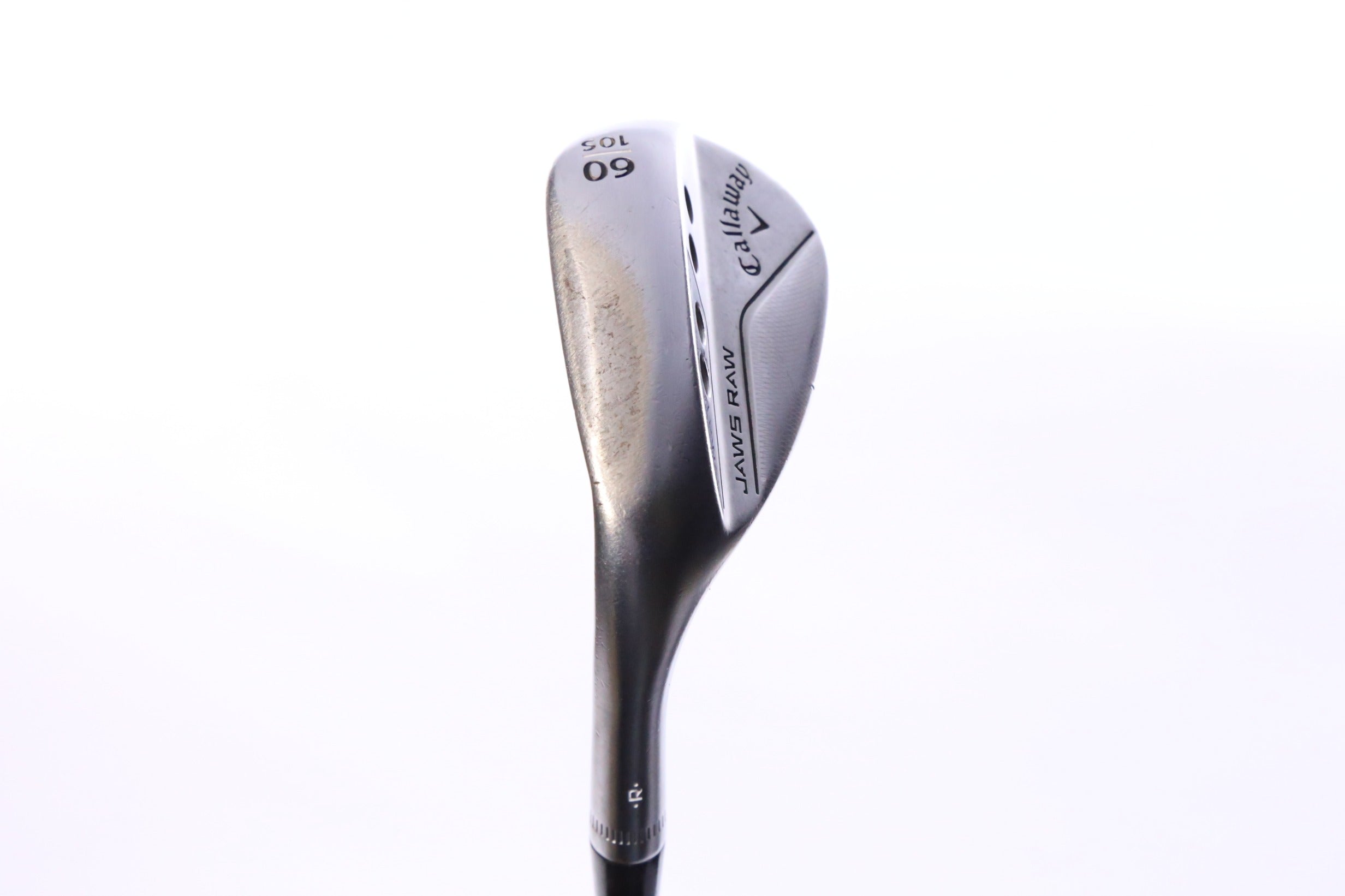 Used Callaway JAWS Raw Chrome Lob Wedge - Left-Handed - 60 Degrees - Stiff Flex-Next Round