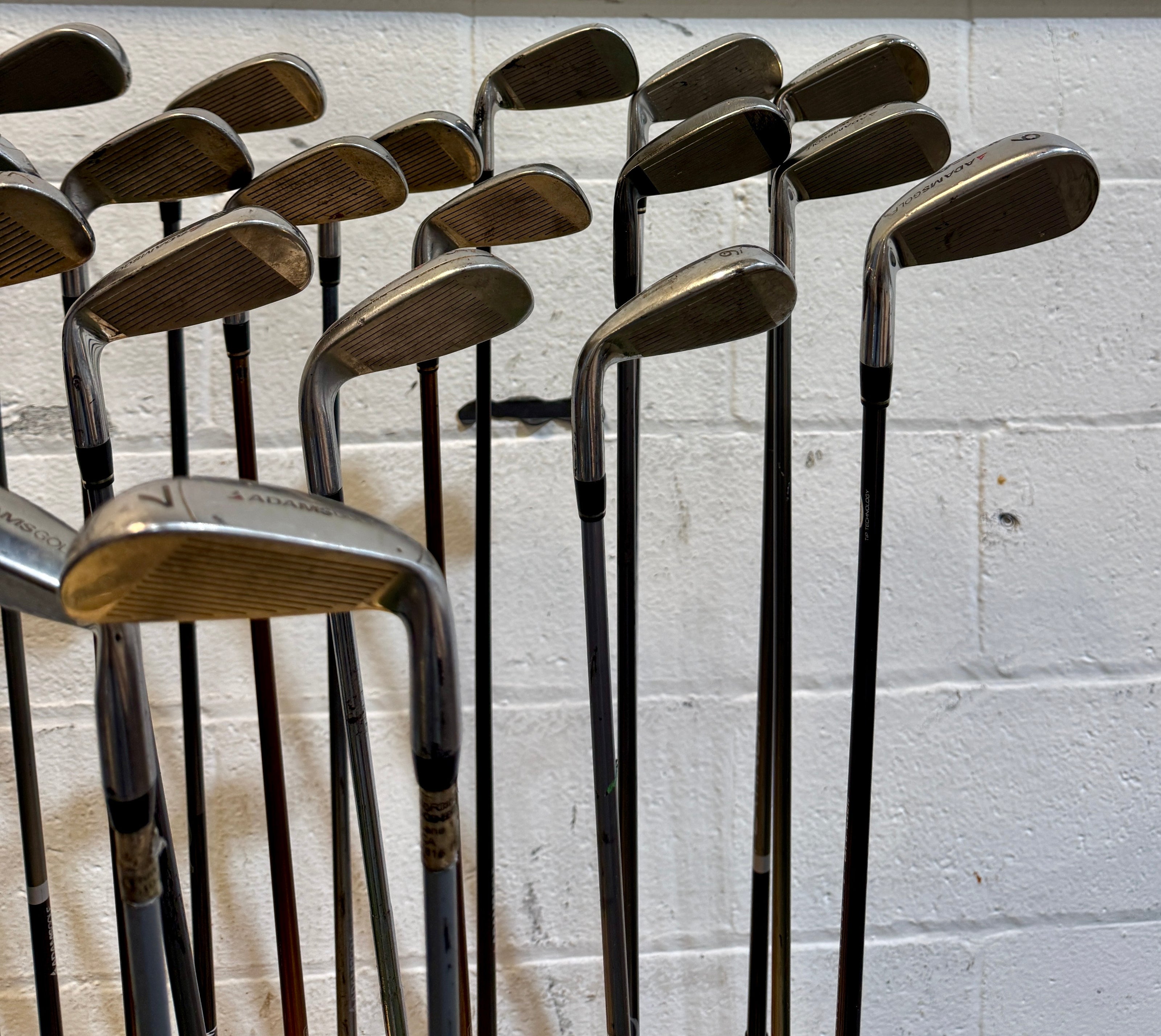 Wholesale Lot of 45 Golf Clubs - Adams Single Irons - RH/LH - Mixed Flexes-Next Round