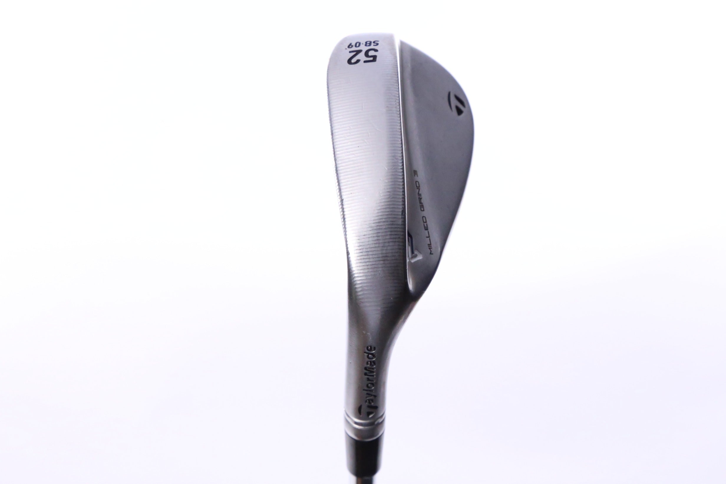 Used TaylorMade Milled Grind 3 Chrome Gap Wedge - Left-Handed - 52 Degrees - Stiff Flex-Next Round