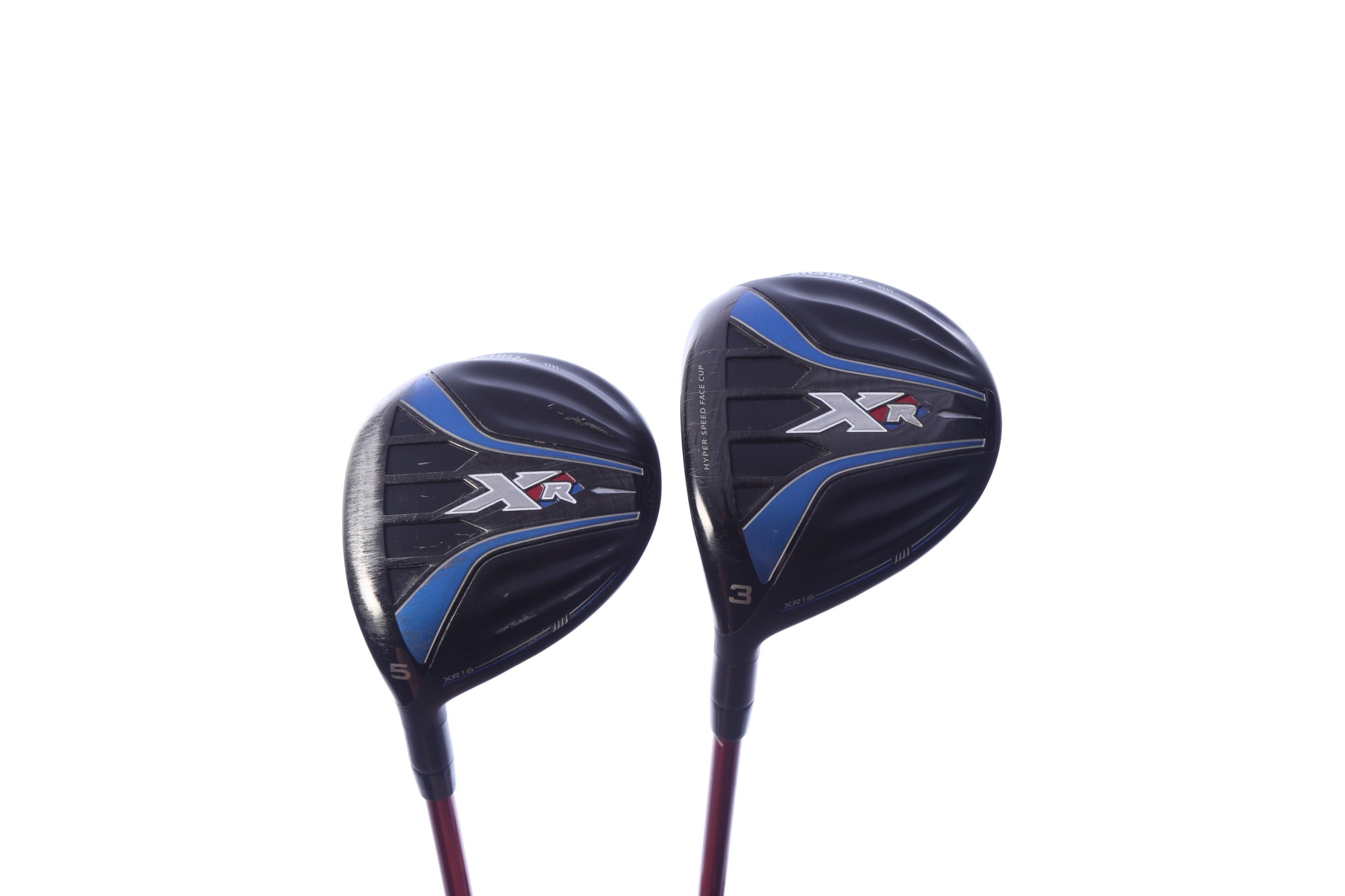 Used Callaway XR 16 Wood Set - Left-Handed - 3W, 5W - Regular Flex