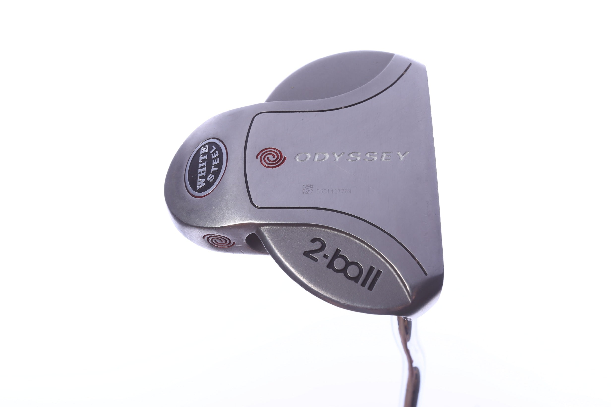 Used Odyssey White Steel 2-Ball Mid Putter - Right-Handed - 32 in - Mallet