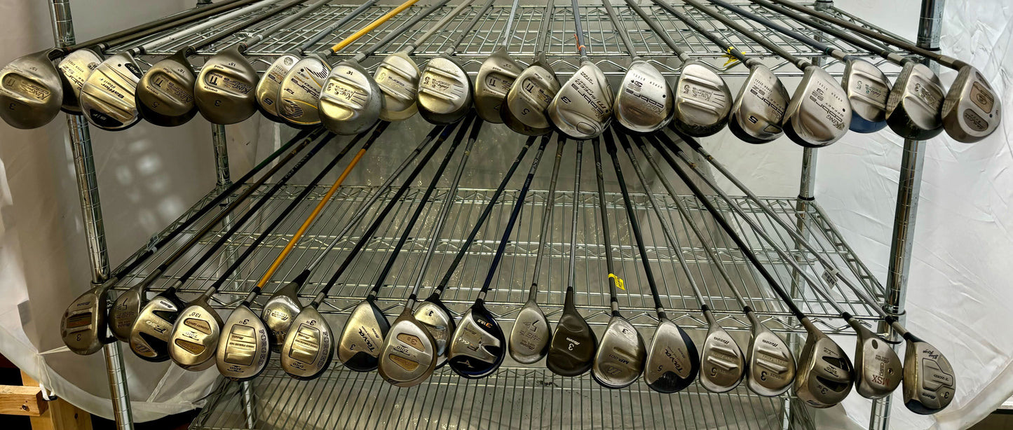 Wholesale Lot of 40 Golf Clubs - Mizuno and Cobra Woods-Next Round