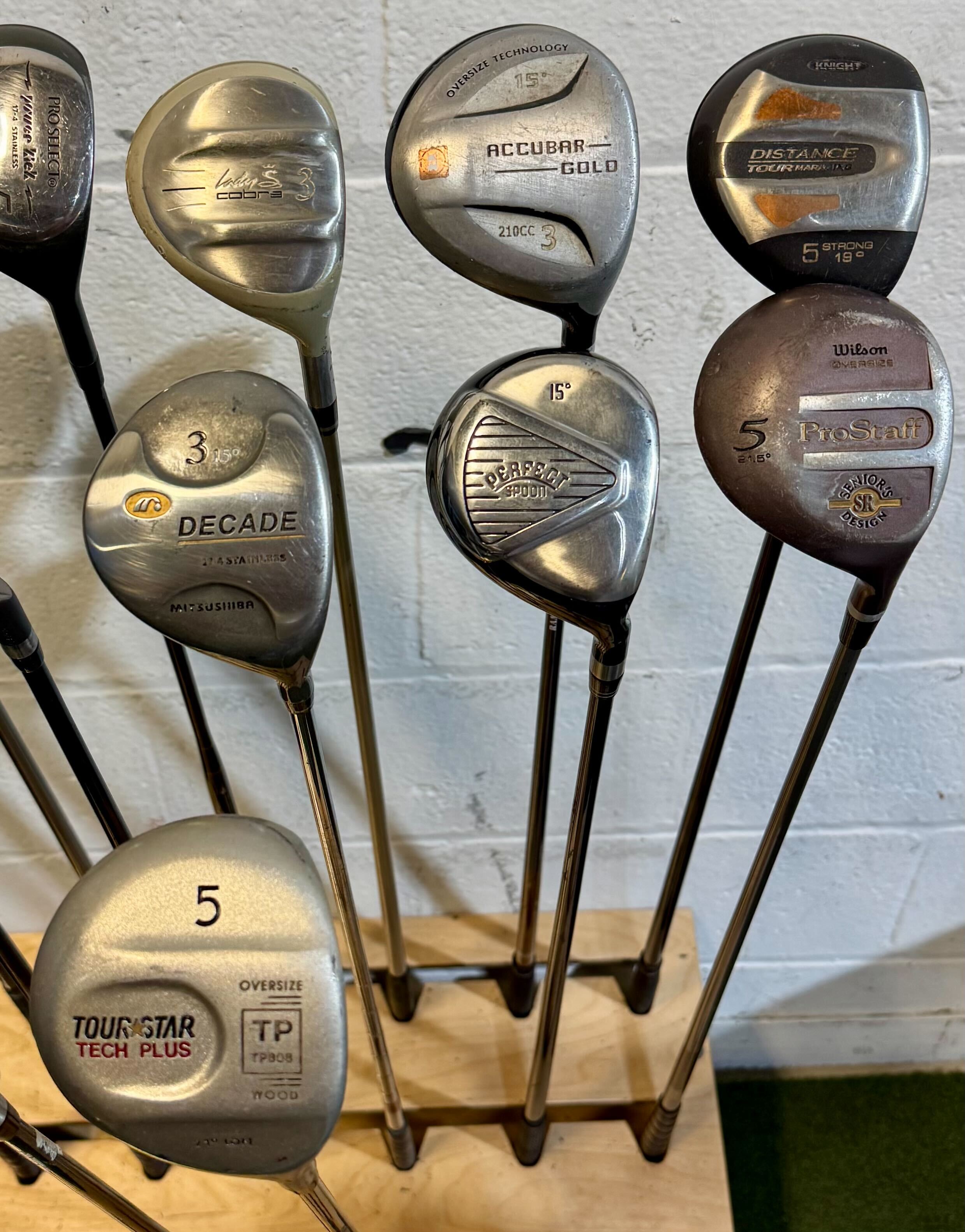 Wholesale Lot of 40 Golf Clubs - Assorted Fairway Woods - RH/LH - Mixed Flexes-Next Round