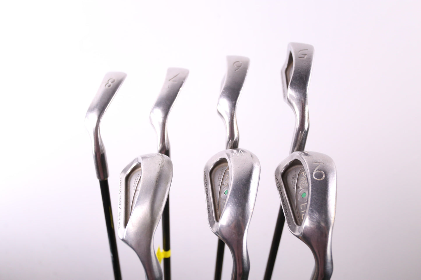 Used Ping Eye 2 Iron Set - Right-Handed - 5-PW, SW - Stiff Flex- Green Dot-Next Round
