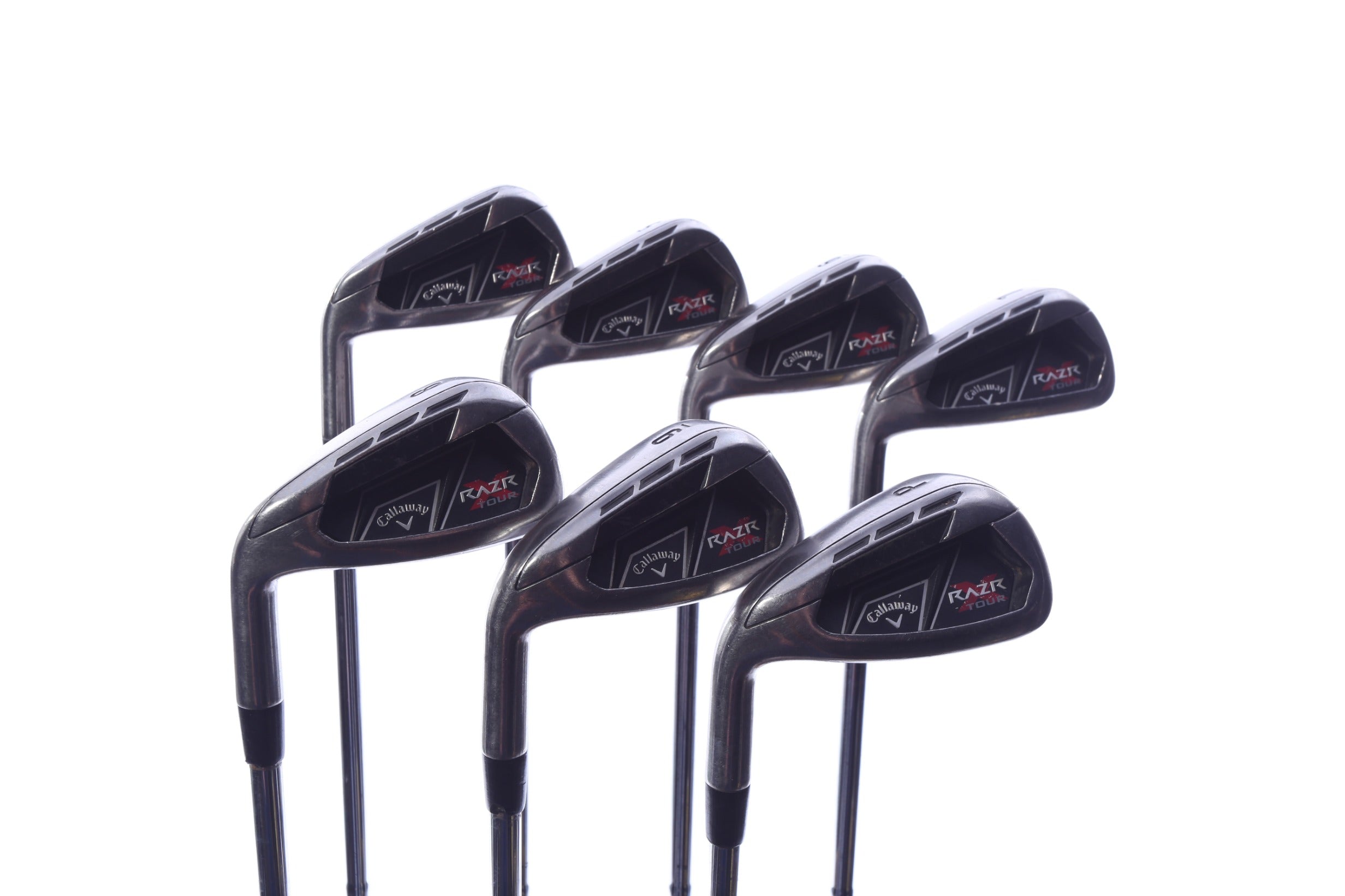 Used Callaway RAZR X Tour Iron Set - Left-Handed - 4-PW - Extra Stiff Flex