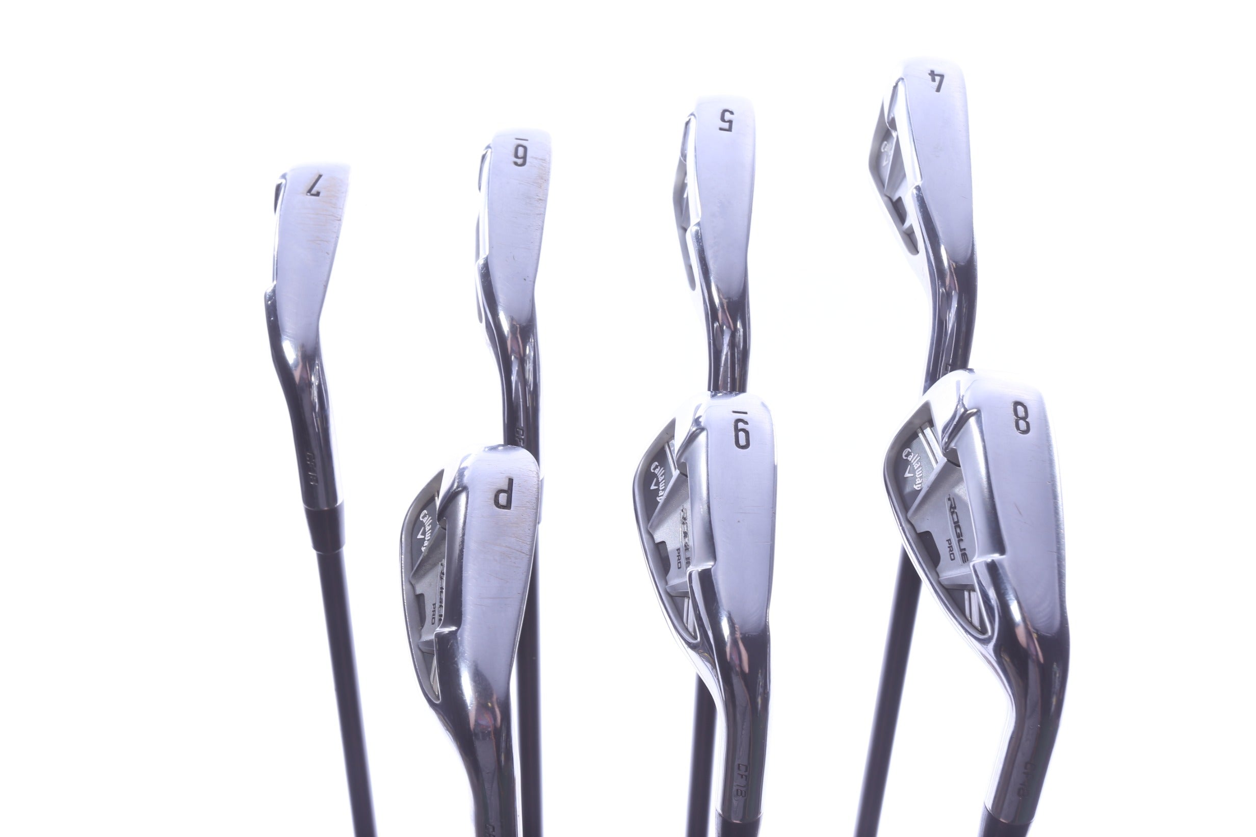 Used Callaway Rogue Pro Iron Set - Right-Handed - 4-PW - Stiff Flex