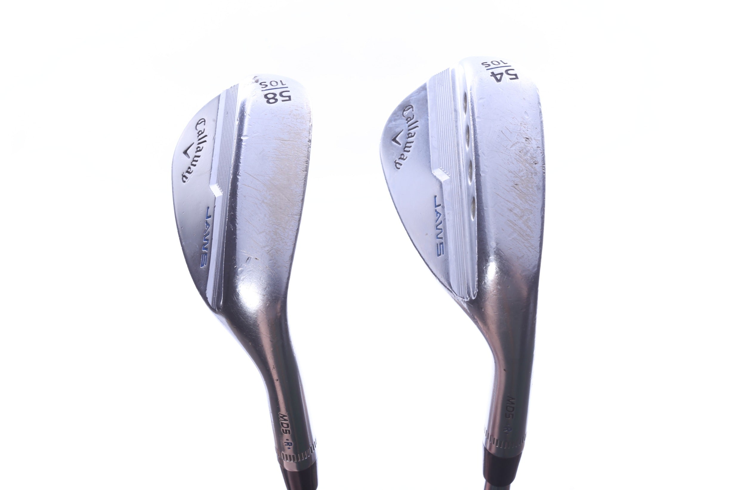 Used Callaway MD5 JAWS Chrome Wedge Set - Right-Handed - 54*, 58* - Stiff Flex-Next Round