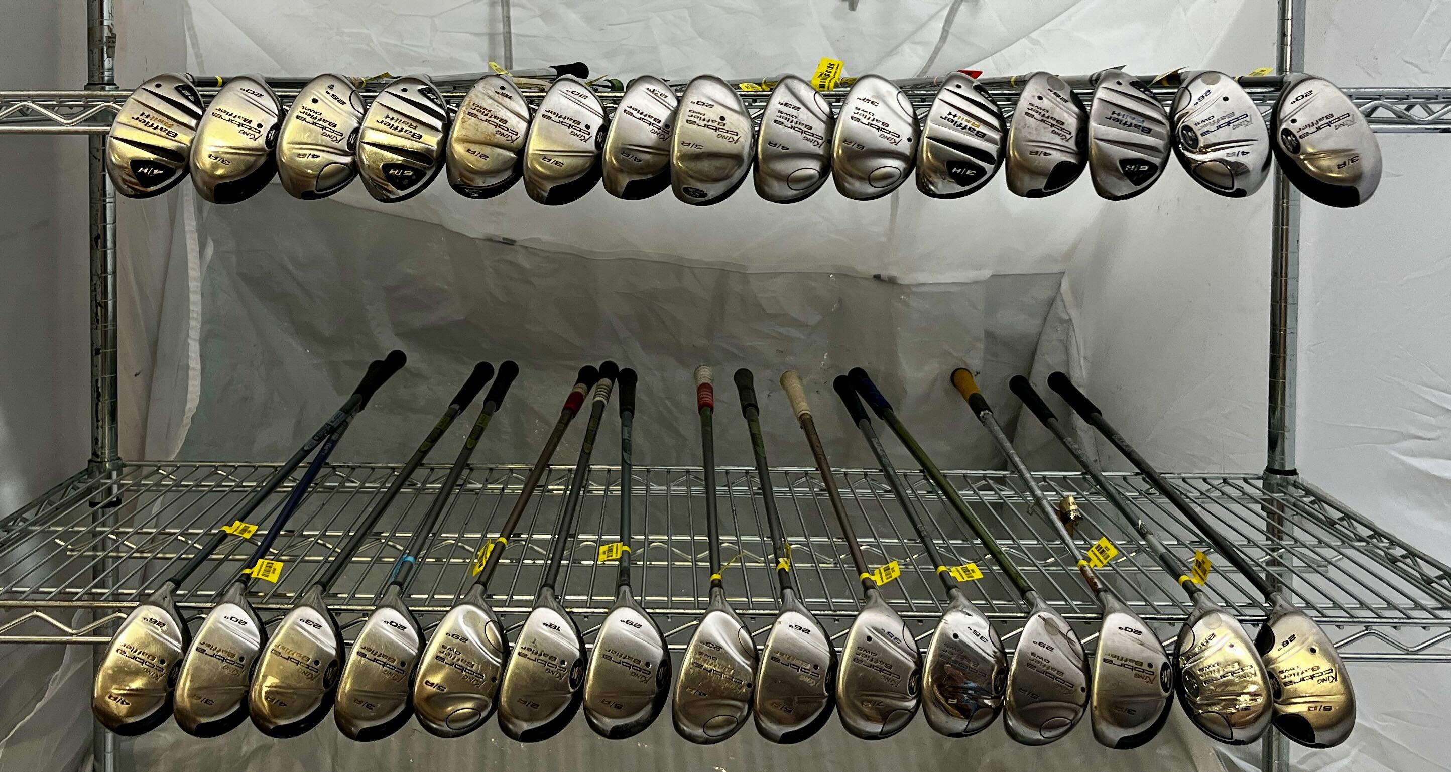 Wholesale Lot of 30 Golf Clubs - Cobra Baffler Hybrids-Next Round