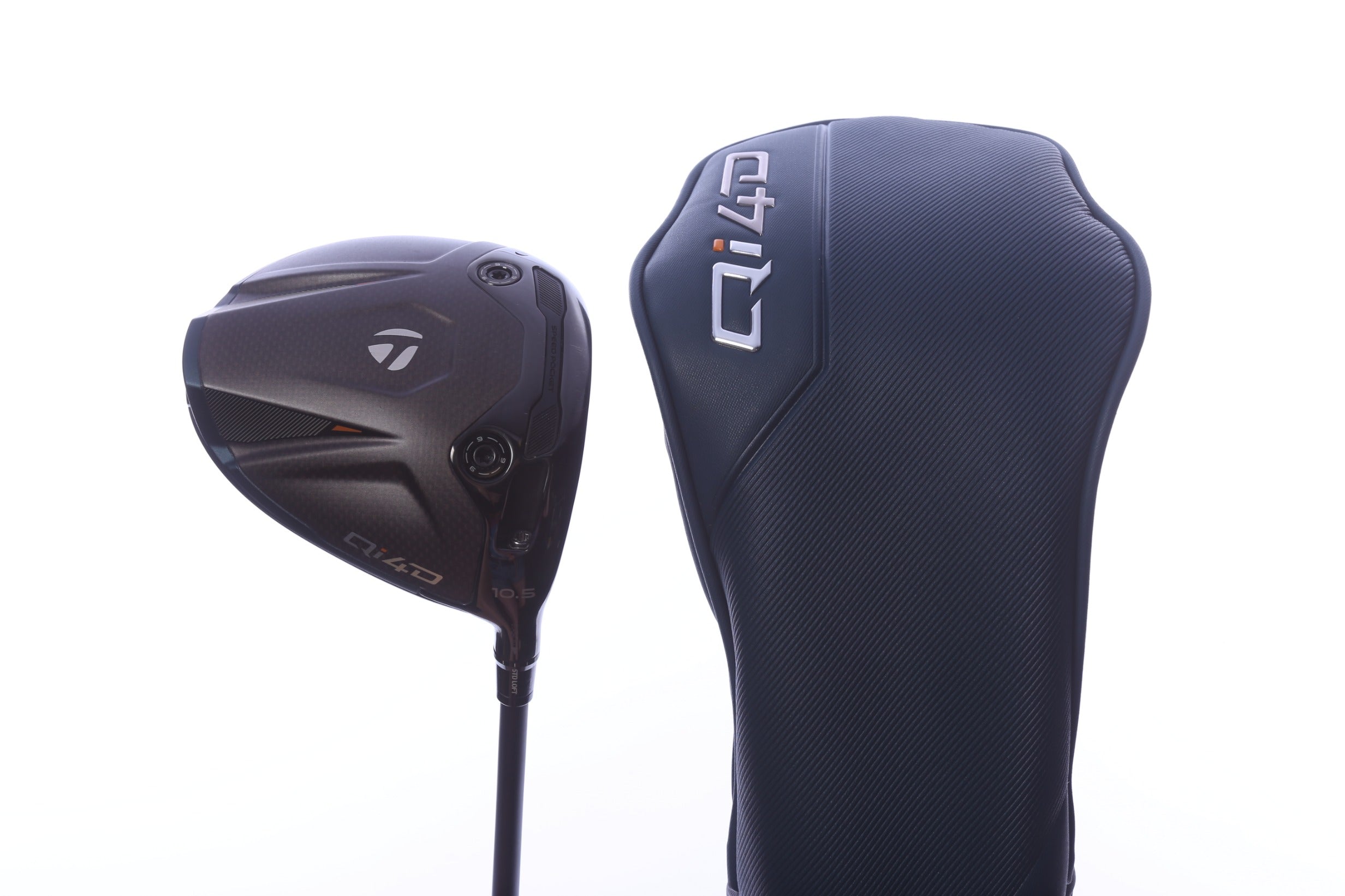 Used TaylorMade Qi4D Driver - 10.5 Degrees - Stiff Flex Mitsubishi REAX - Right-Handed