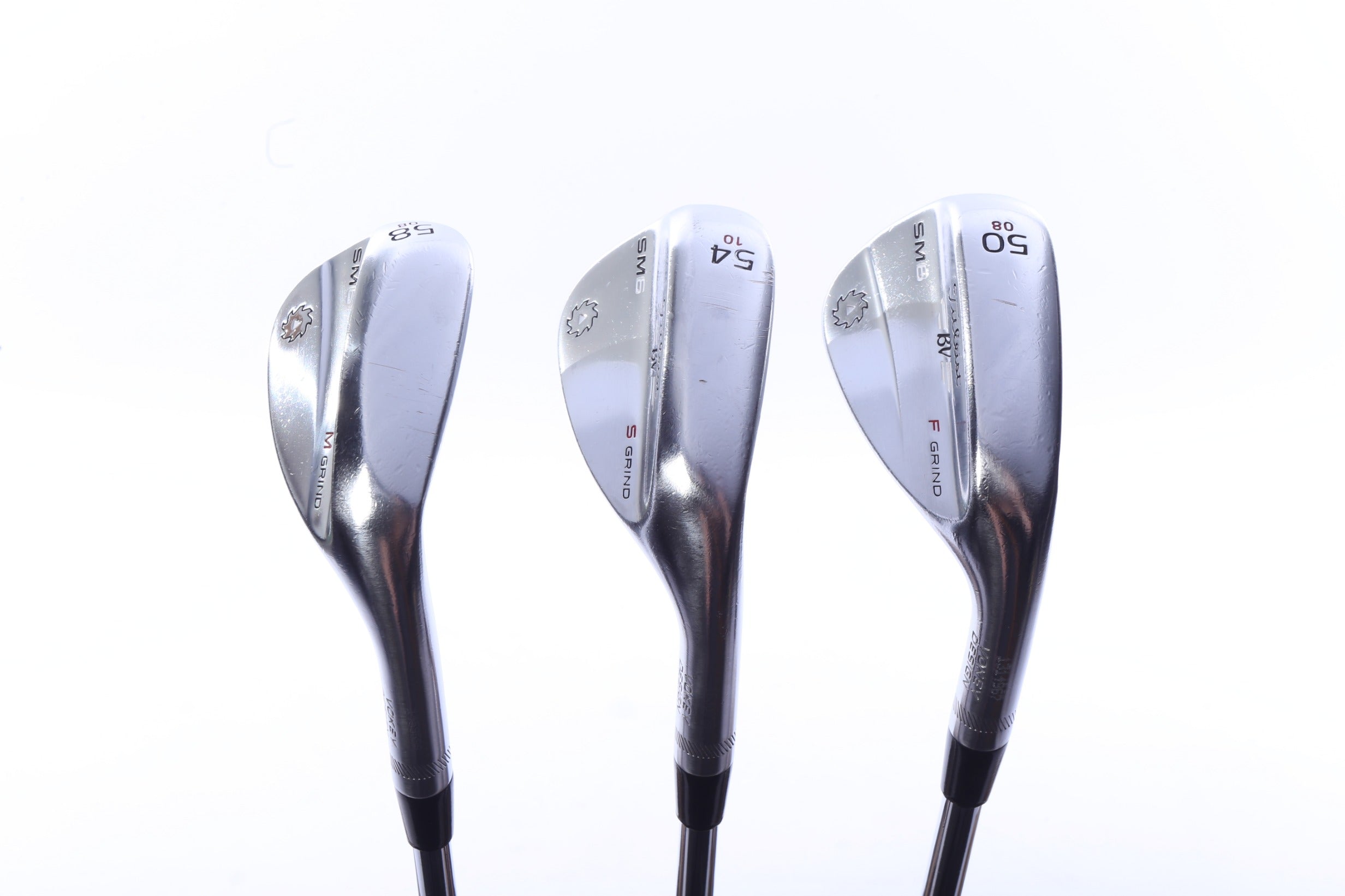 Used Titleist Vokey SM6 Tour Chrome Wedge Set - Right-Handed - 50*, 54*, 58* - Wedge Flex