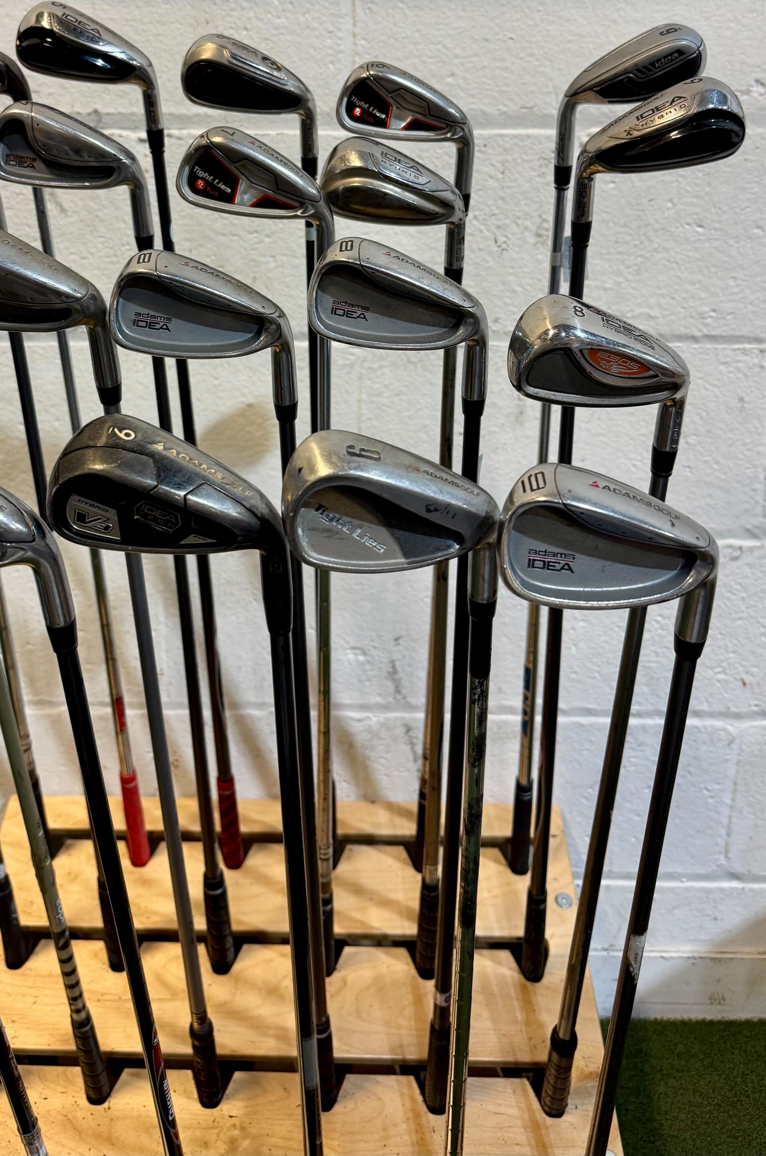 Wholesale Lot of 45 Golf Clubs - Adams Single Irons - RH/LH - Mixed Flexes-Next Round