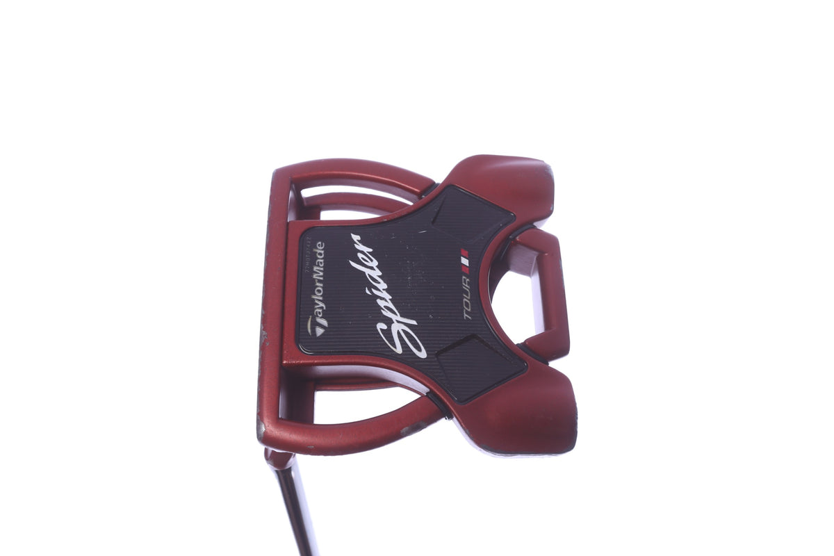 Used TaylorMade Spider Red Small Slant Putter - Left-Handed - 35.5 in - Mallet