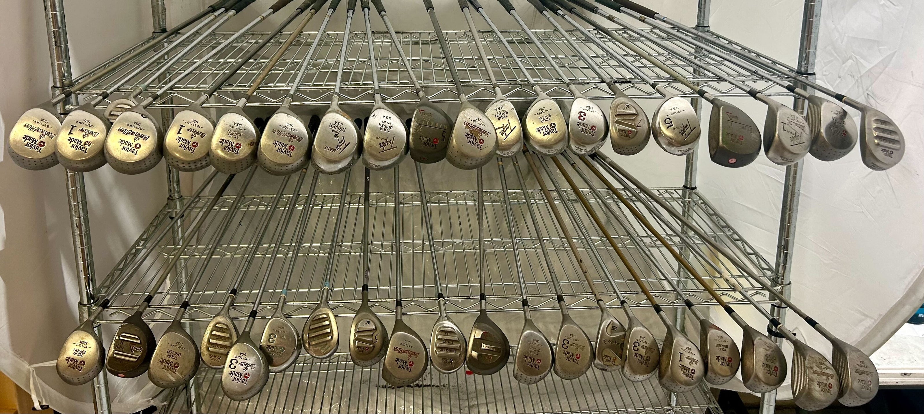 Wholesale Lot of 40 Golf Clubs - Taylormade Assorted Drivers and Fairway Woods-Next Round