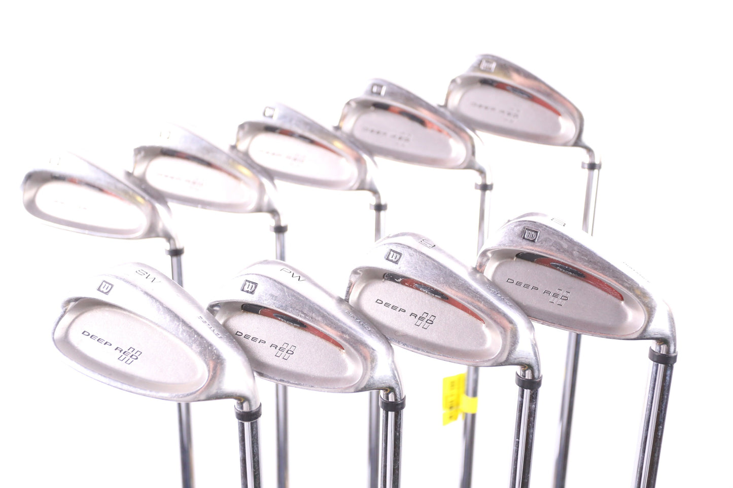 Used Wilson DEEP RED II DISTANCE Iron Set - Right-Handed - 3-PW & SW - Regular Flex-Next Round