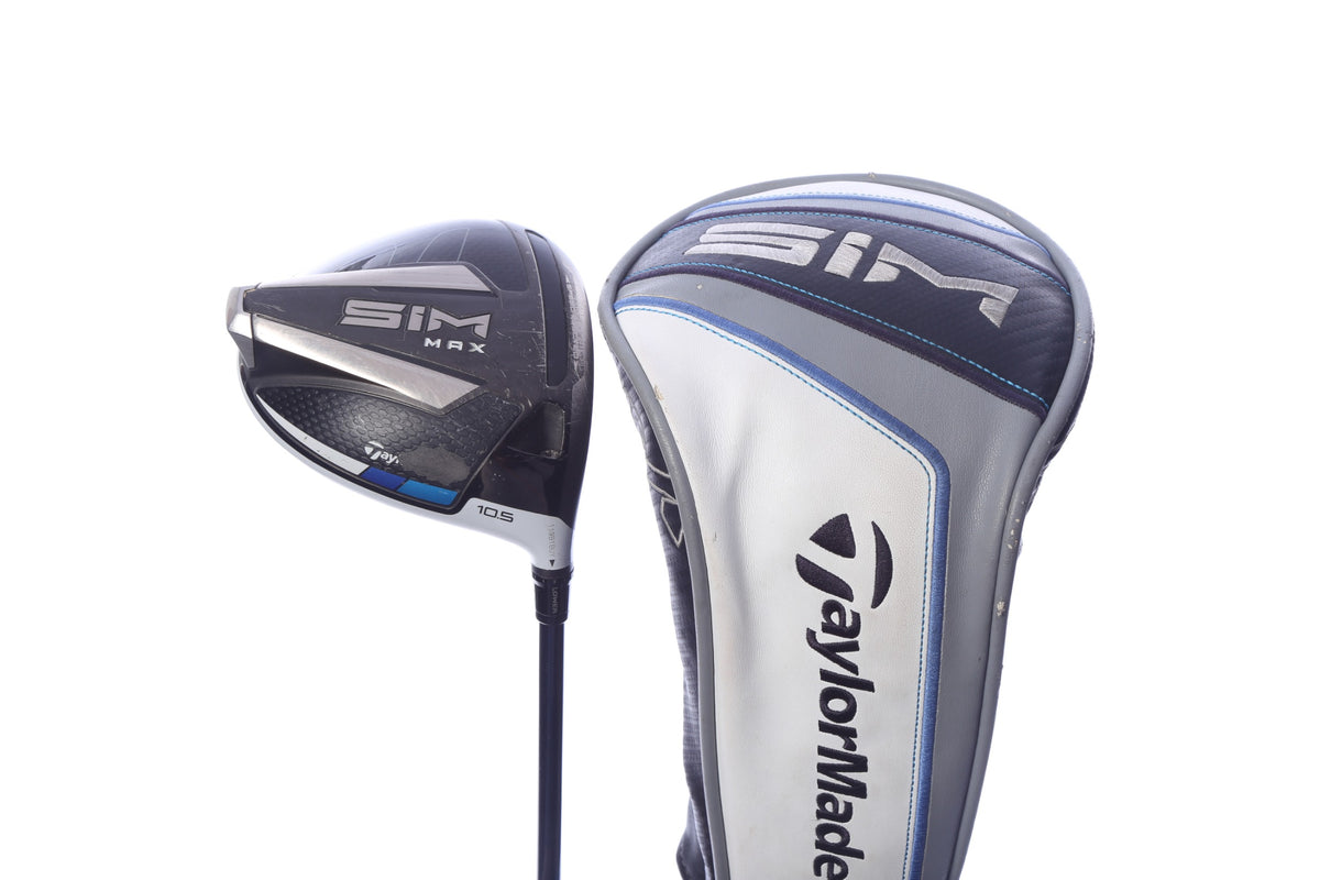 Used TaylorMade SIM MAX Driver - 10.5 Degrees - Stiff Flex Fujikura Ventus Blue - Right-Handed