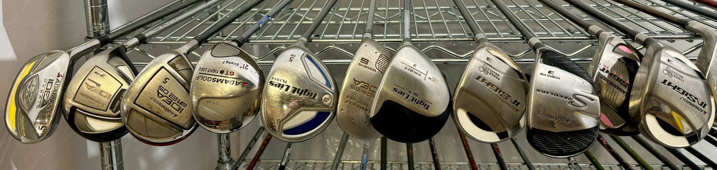 Wholesale Lot of 40 Golf Clubs - Adams Fairway Woods and Hybrids-Next Round