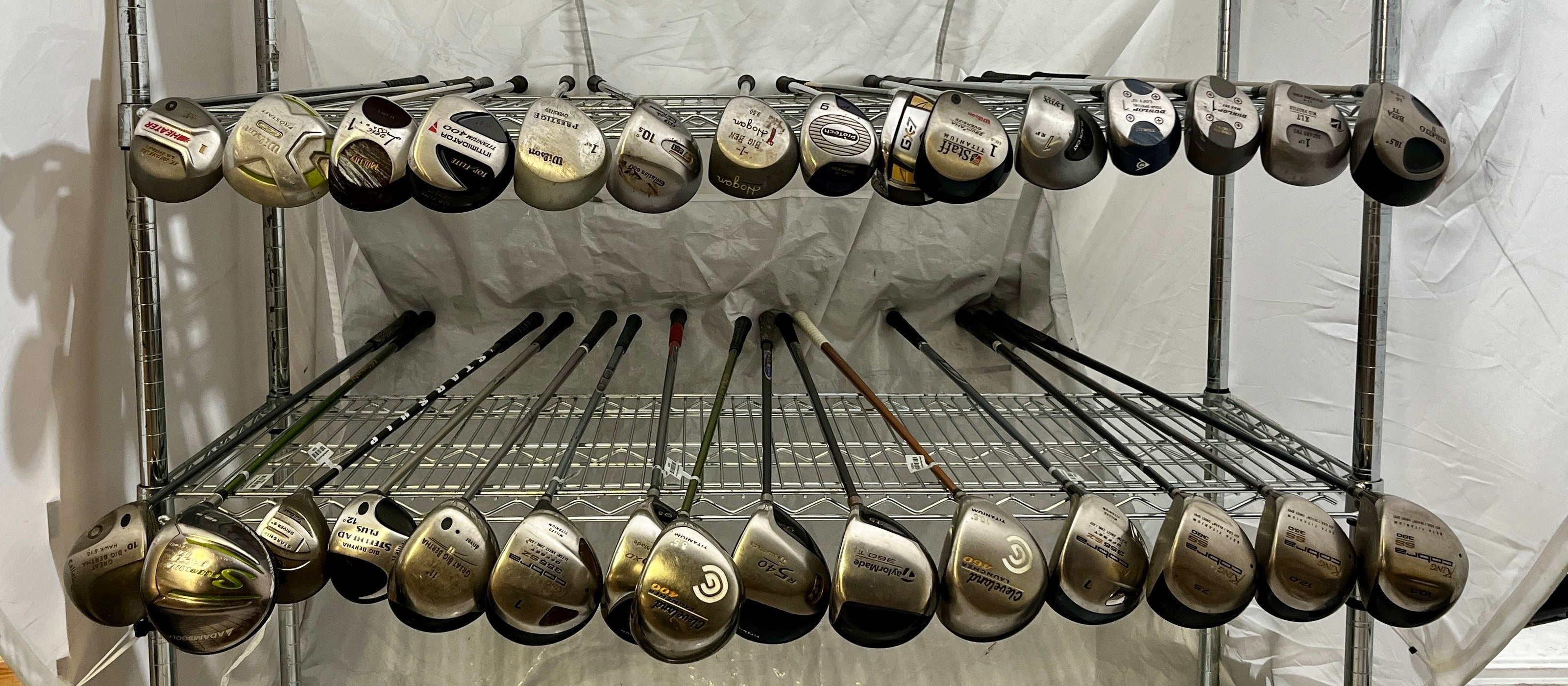 Wholesale Lot of 30 Golf Clubs - Assorted Drivers-Next Round