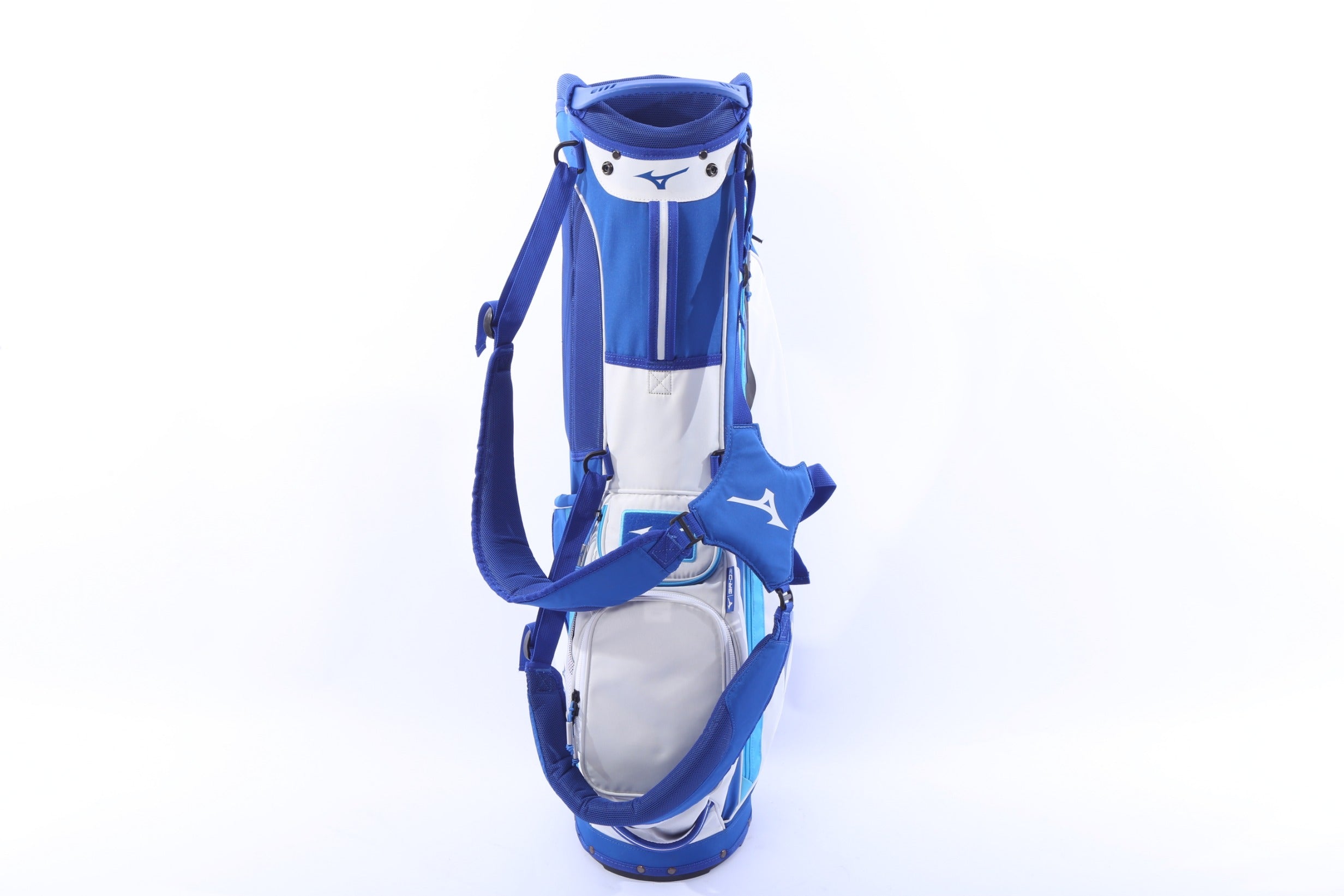 Used Mizuno 2022 BR-D3 Multicolor Stand Bag - 4-Way - 5 Pockets - Rain Cover Included-Next Round
