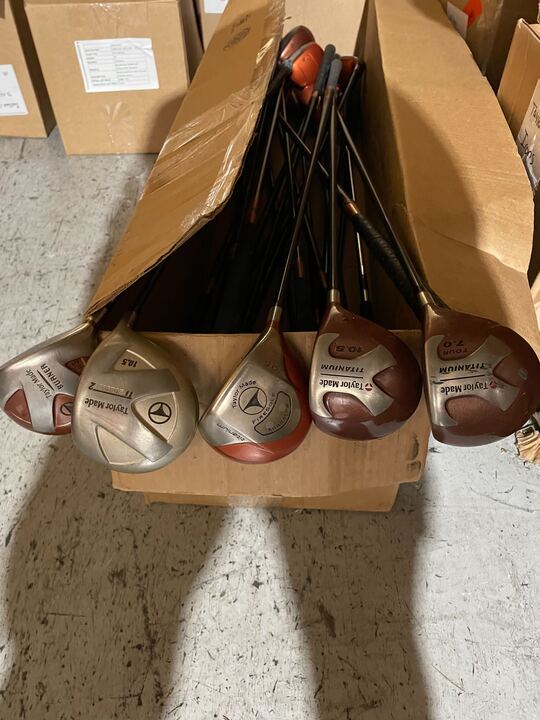 Wholesale Lot of 24 TaylorMade Ti Bubble 2, Firesole, Ti, Burner Drivers-Next Round