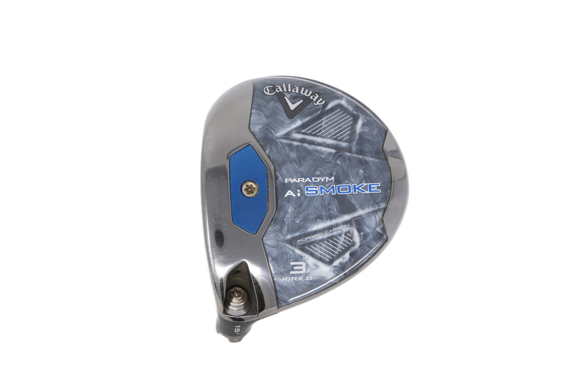 Used Callaway Paradym Ai Smoke MAX D 3-Wood - HEAD ONLY - Left-Handed - 15 Degrees-Next Round