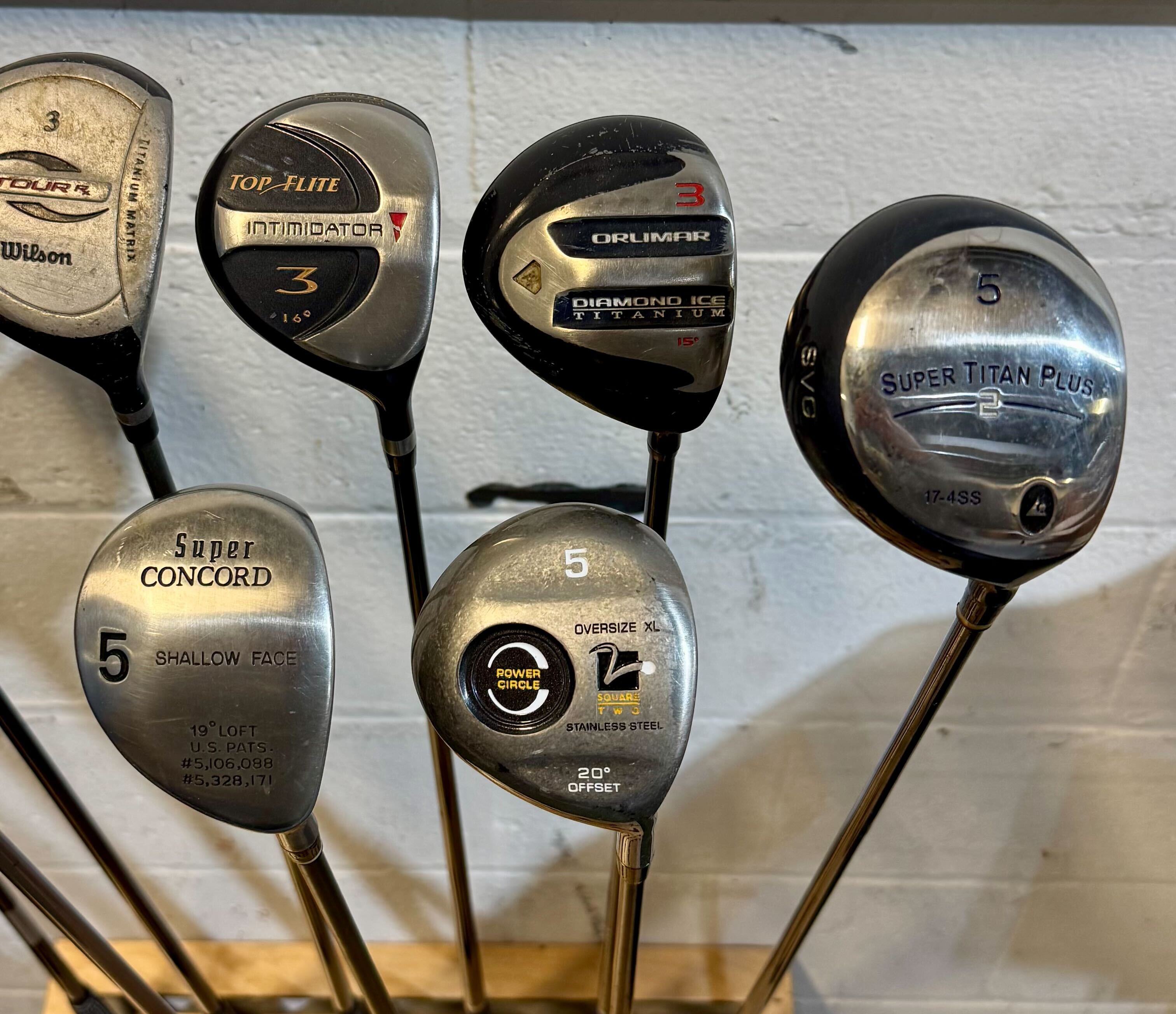 Wholesale Lot of 35 Golf Clubs - Assorted Fairway Woods