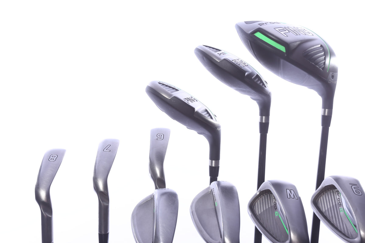 Used Ping Prodi G Kids Set - Right-Handed - DR, FW, HY, 6-PW, 52*, 56*, Putter - Junior Flex
