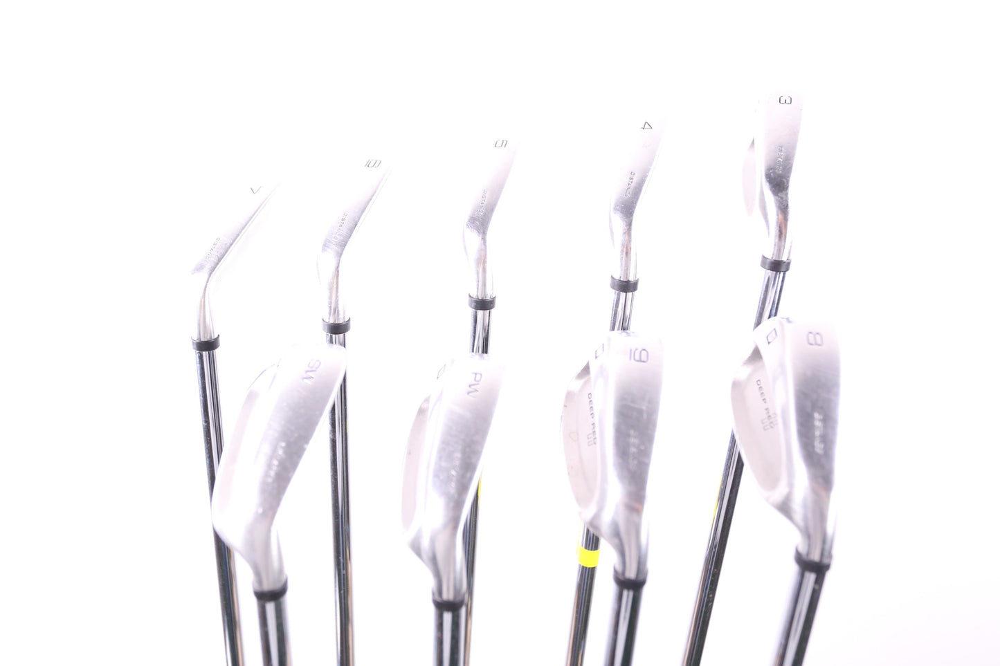Used Wilson DEEP RED II DISTANCE Iron Set - Right-Handed - 3-PW & SW - Regular Flex-Next Round