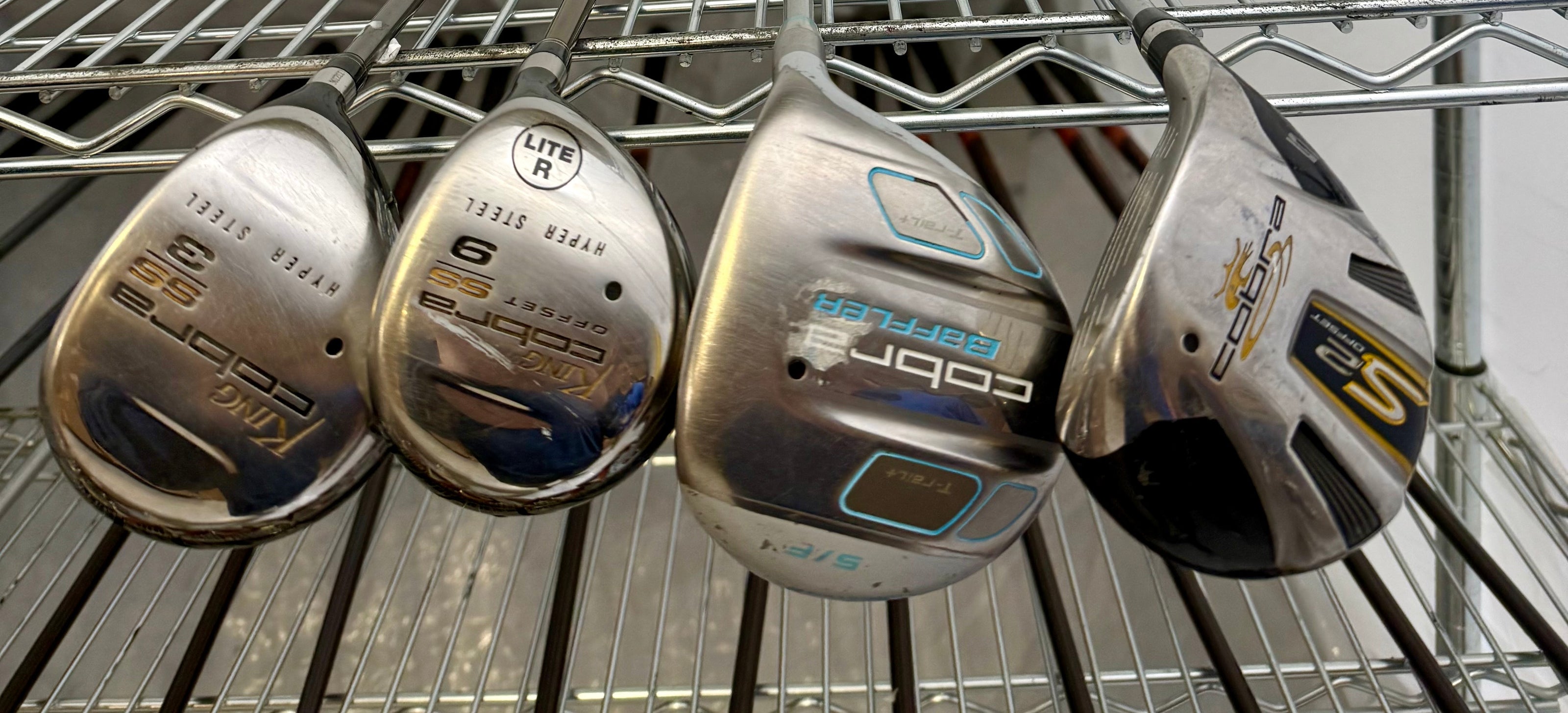 Wholesale Lot of 30 Golf Clubs - Cobra Woods & TaylorMade Drivers-Next Round