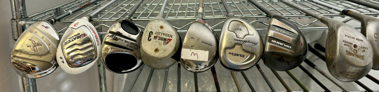 Wholesale Lot of 30 Golf Clubs - Assorted Fairway Woods-Next Round